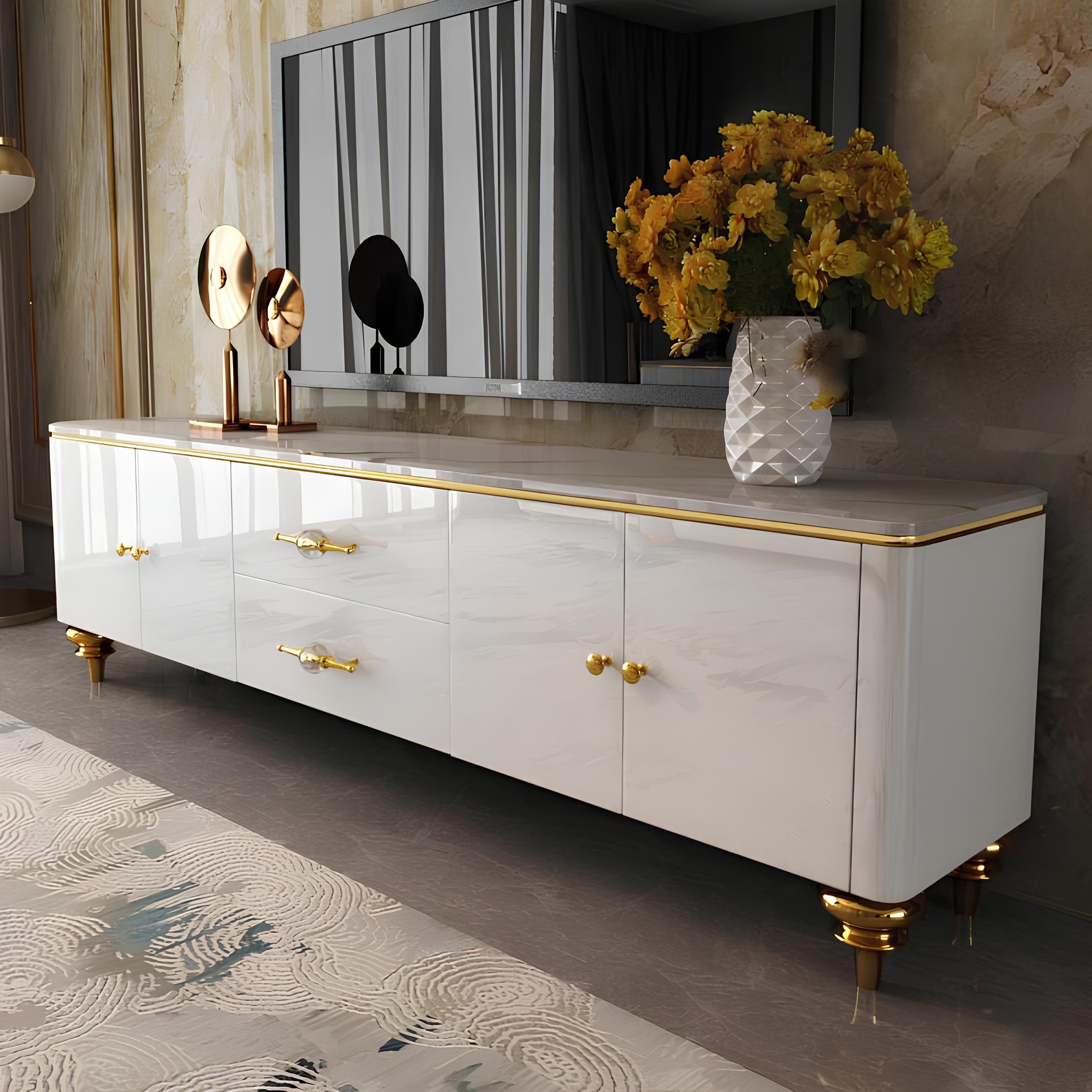 JVmoebel Kombikommode Modernes Sideboard – RTV Kommode & Konsolentisch für Wohnzimmer, Made in Europa