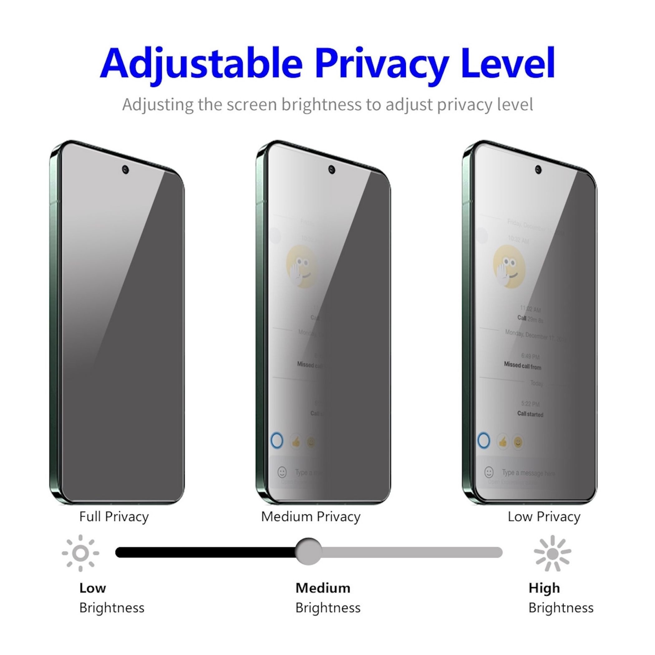 Wigento Displayschutzglas Privacy 2x für Google Pixel 11 / 11 Pro Display 9H Glas Blickschutz für Google Pixel 11 / 11 Pro, Spar Set Privacy Display Schutz Glas – Bild 5 von 5