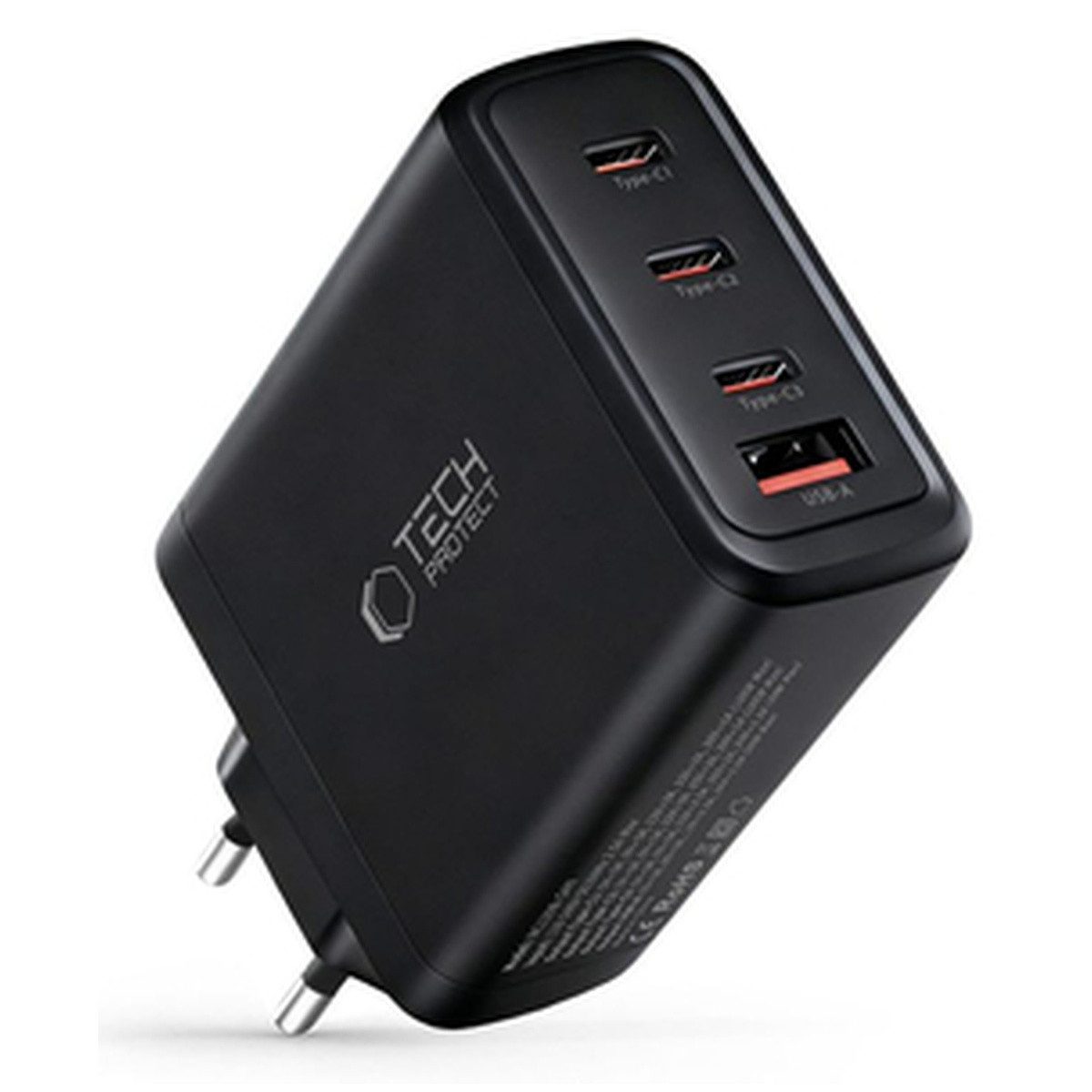 TECH PROTECT Tech Protect NC120W GAN 4 Port 120W WandLadegerät Smartphone-Ladegerät