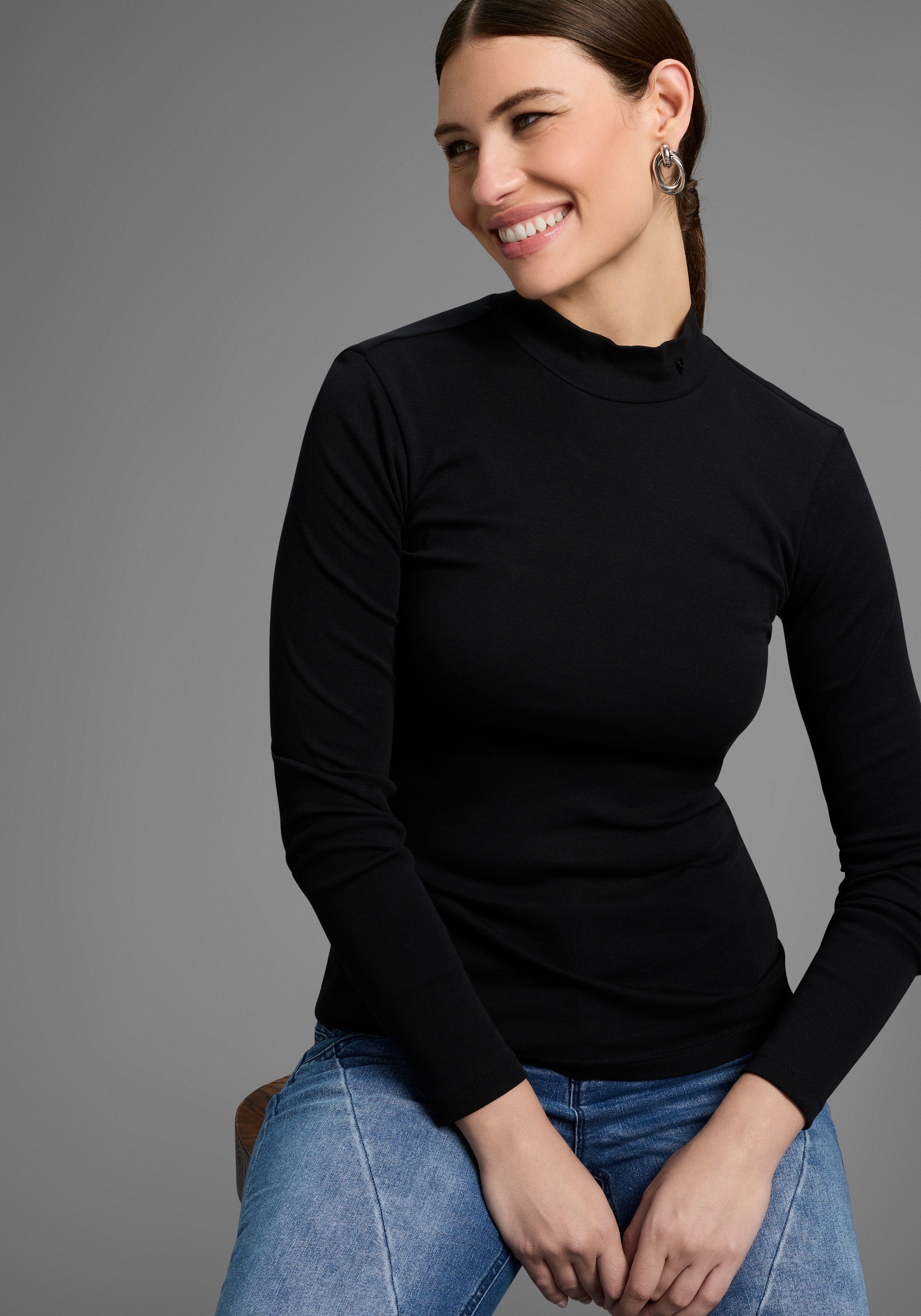Bruno Banani Rollkragenshirt (Packung, 2-tlg) perfektes günstig online kaufen