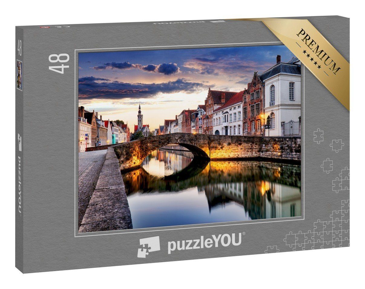 puzzleYOU Puzzle »Brügge Stadtlandschaft, Belgien«, 48 Puzzleteile,  puzzleYOU-Kollektionen
