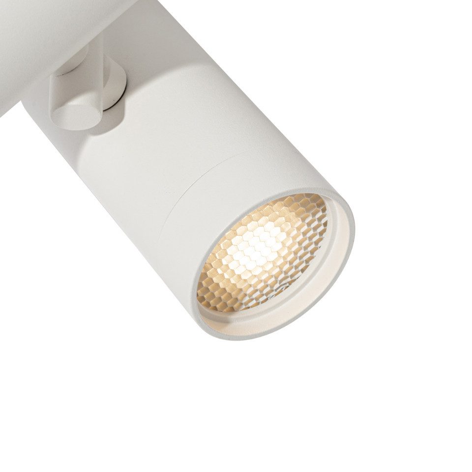 Qazqa Schienensystem-Sets Iconic, ohne Leuchtmittel, GU10, Weiß, Modern, Aluminium, Deckenstrahler 6-flammig