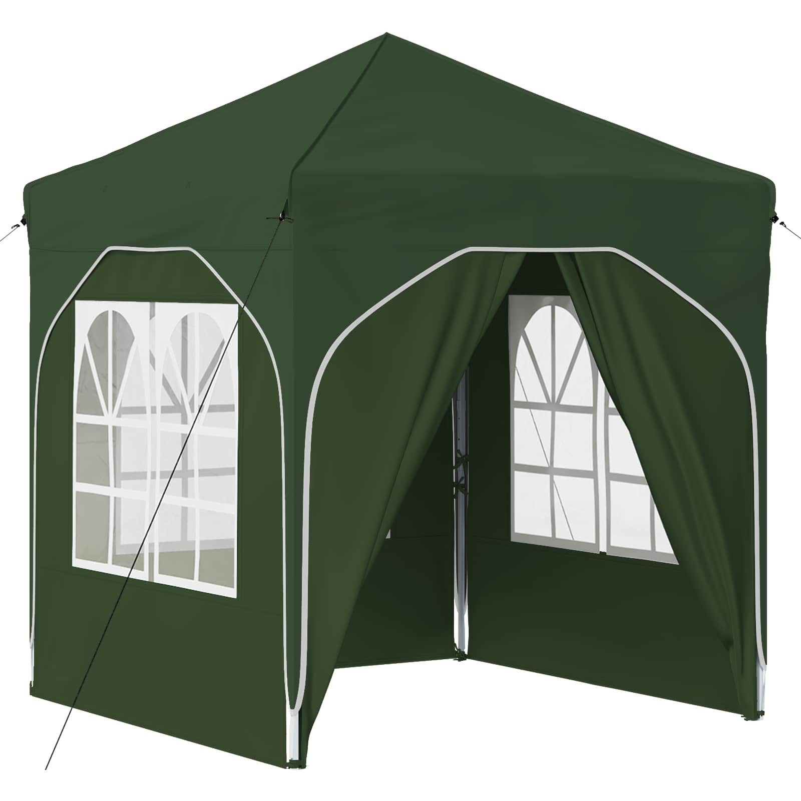 vidaXL Partyzelt Pop-up Partyzelt 192 x 192 x 245 cm Grün