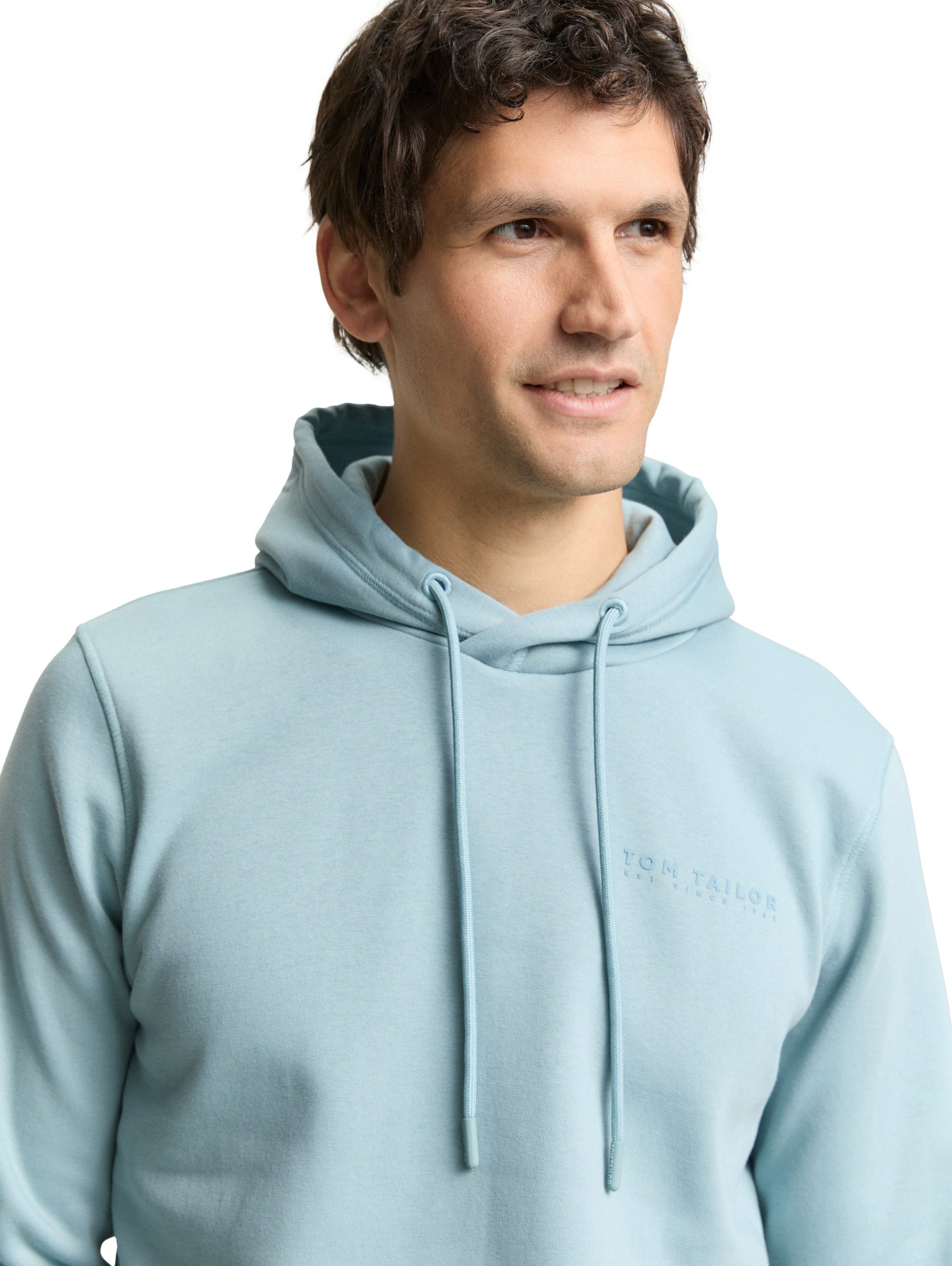 TOM TAILOR Hoodie mit Logo Stickerei