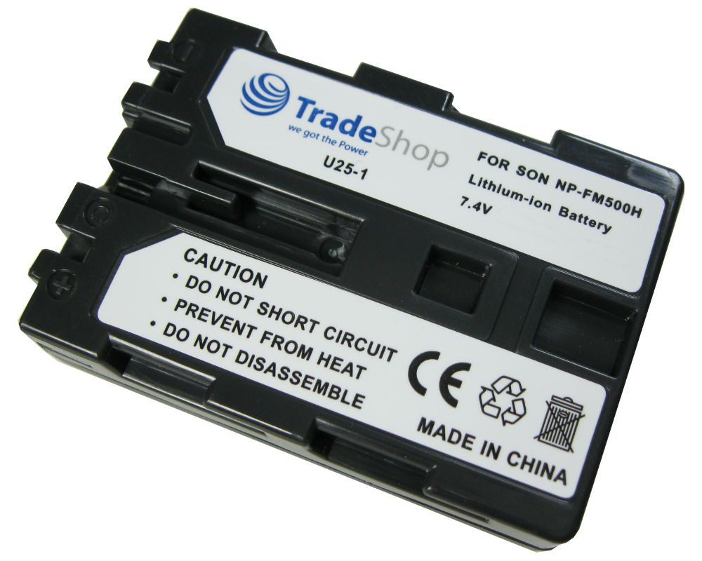 Trade-Shop Akku passend für Sony Alpha A200 A300 A350 A500 A550 A700 A850 A900 Kamera-Akku Li-Ion 2000 mAh (7,2 V)