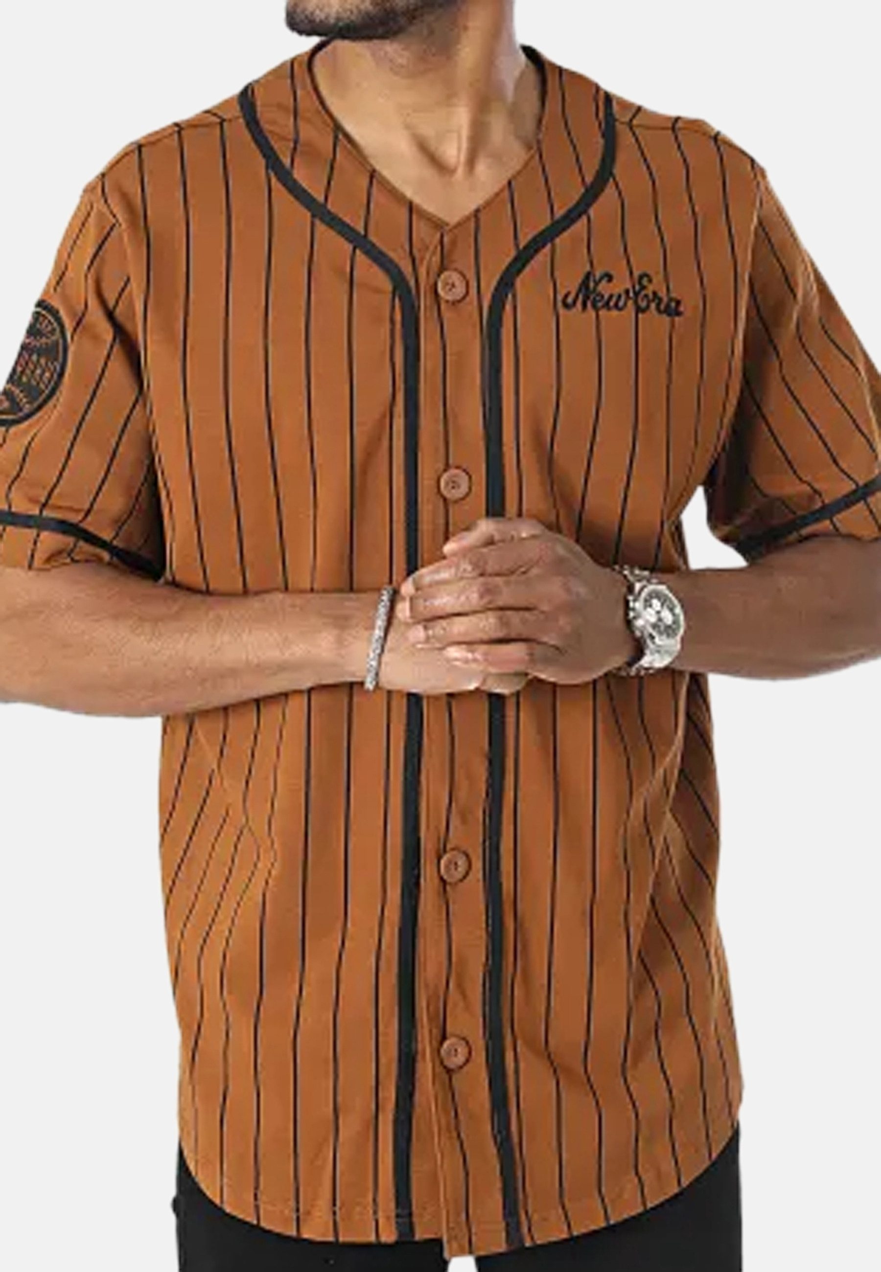New Era Outdoorhemd Pinstripe