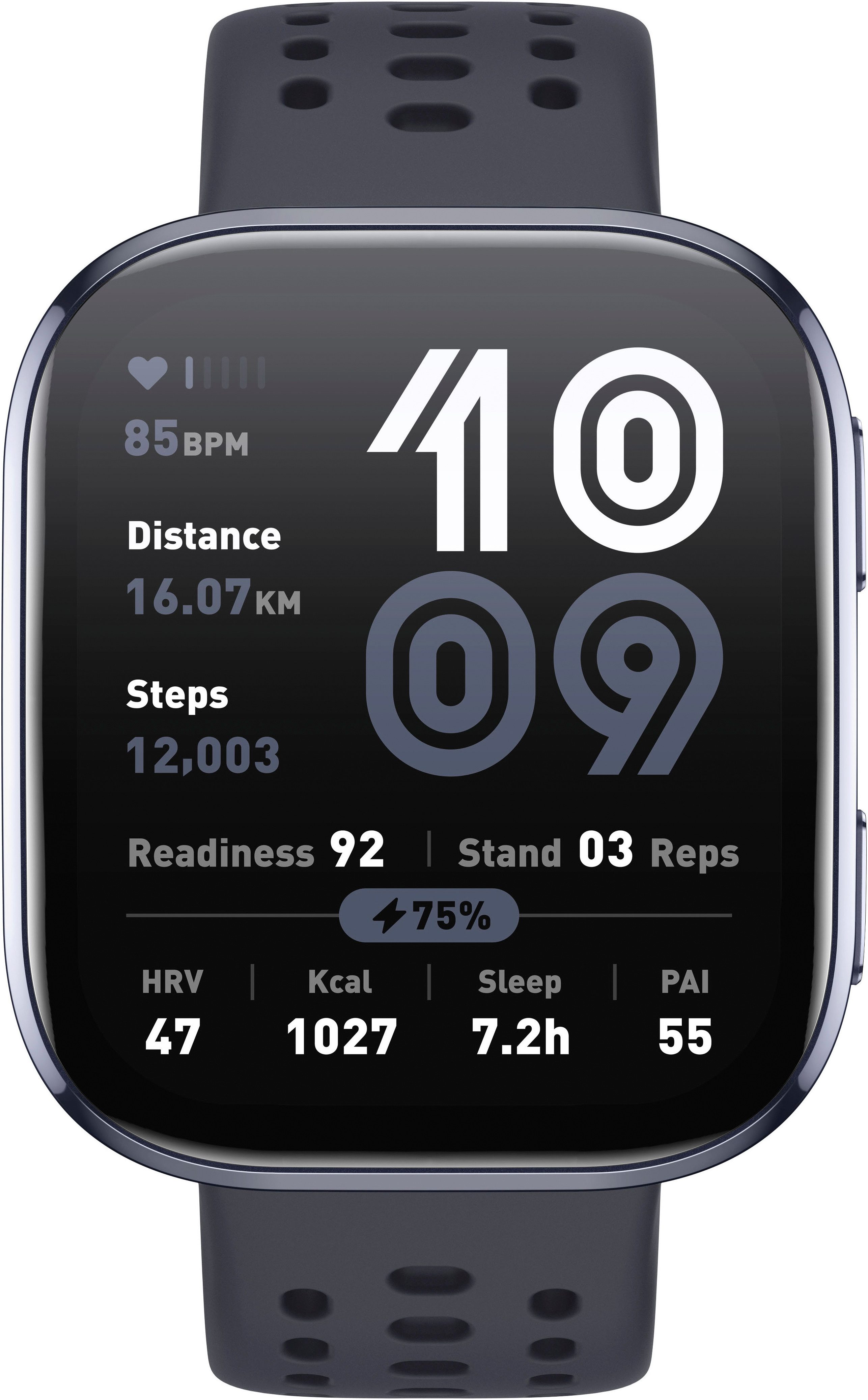 Amazfit Bip 6 Smartwatch (5 cm/1,97 Zoll, Zepp OS), Hyrox Race Mode schwarz