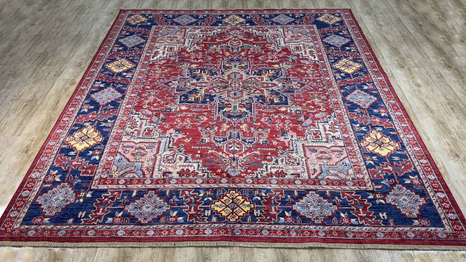 Rug Studios Teppich ZIEGLER KAZAK-ORIGINAL HANDGEKNÜPFT, Rechteckig, Höhe: 8 mm, Handgefertigt, 248 x 269 cm, Rot