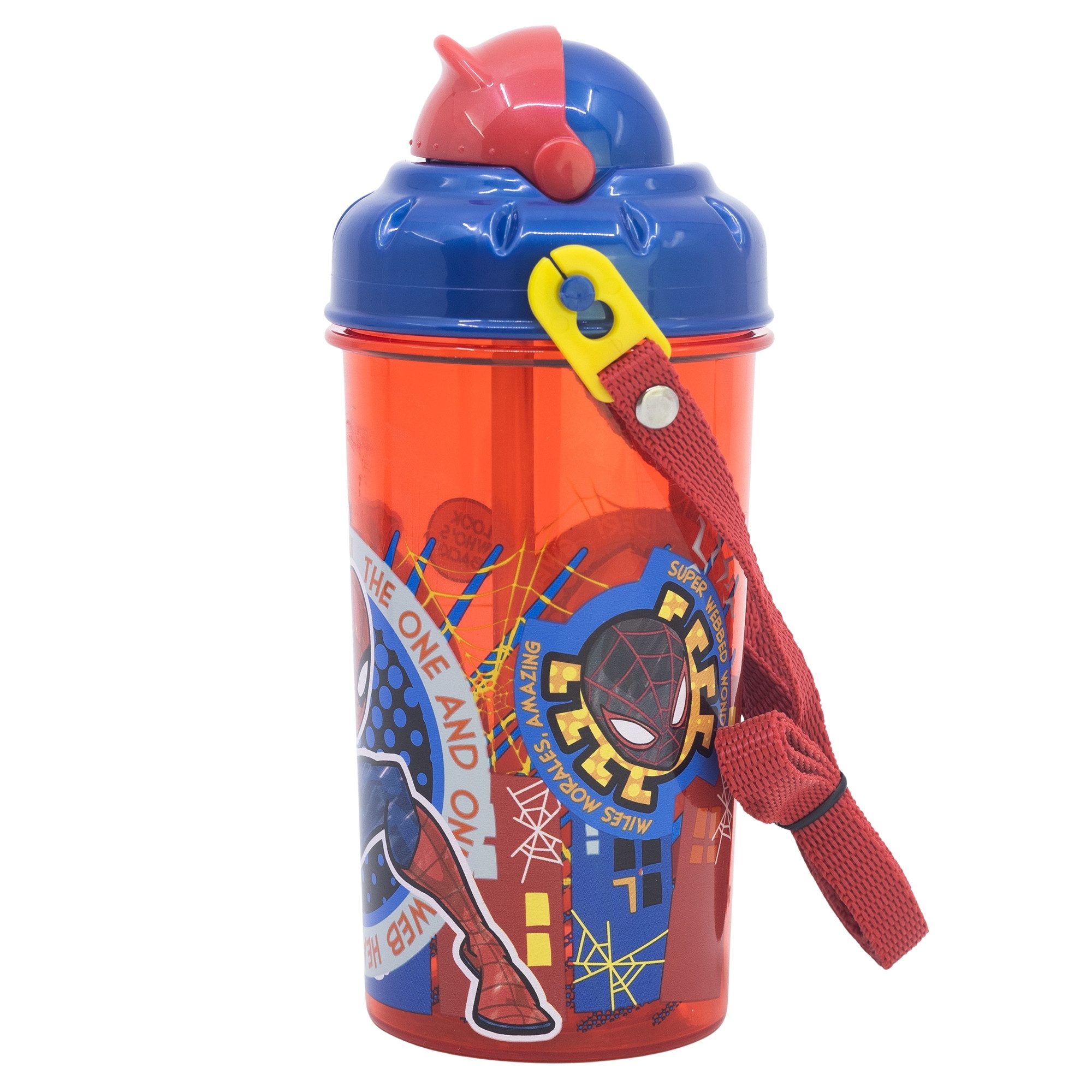 MARVEL Trinkflasche Marvel Spiderman Sportflasche Wasserflasche Flasche 465 ml
