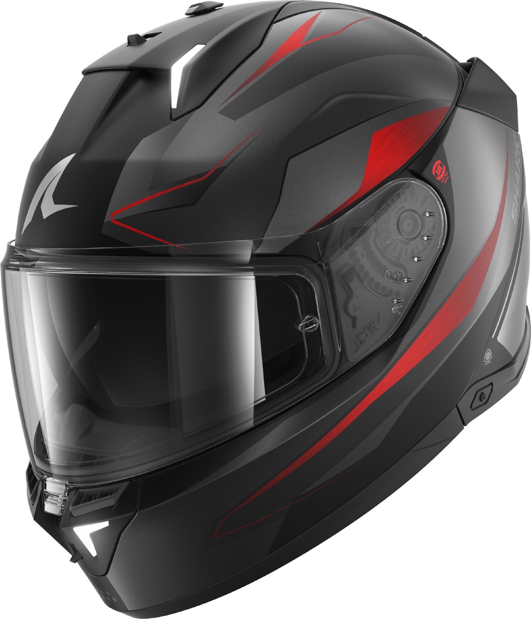 Shark Motorradhelm Skwal i3 Mekarium Helm, Antifog Beschichtet,vorbereitet Für Kommunikationssystem,geeignet