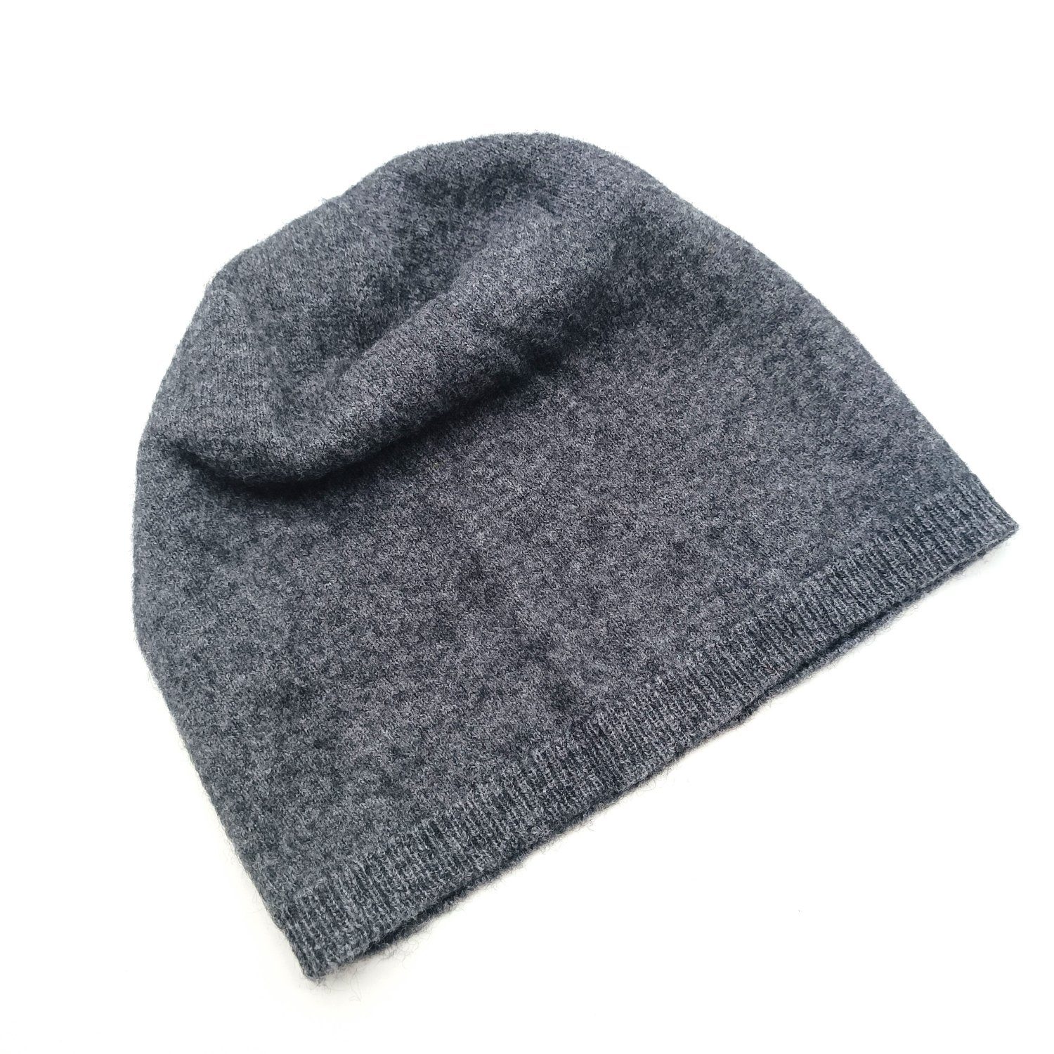 Fiebig Strickmütze Cashmere Strickbeanie anthrazit günstig online kaufen