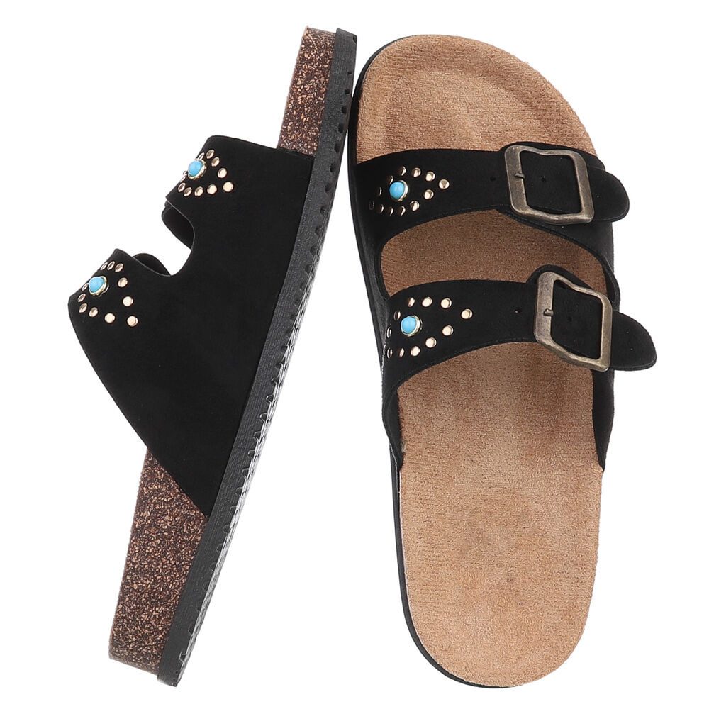 Ital-Design Bequeme Sandalen mit verstellbaren Riemen für Damen Pantolette günstig online kaufen