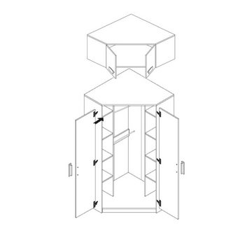 Marmex Möbel Mehrzweckschrank-Set Grant Set G10, Soft-Close-Funktion