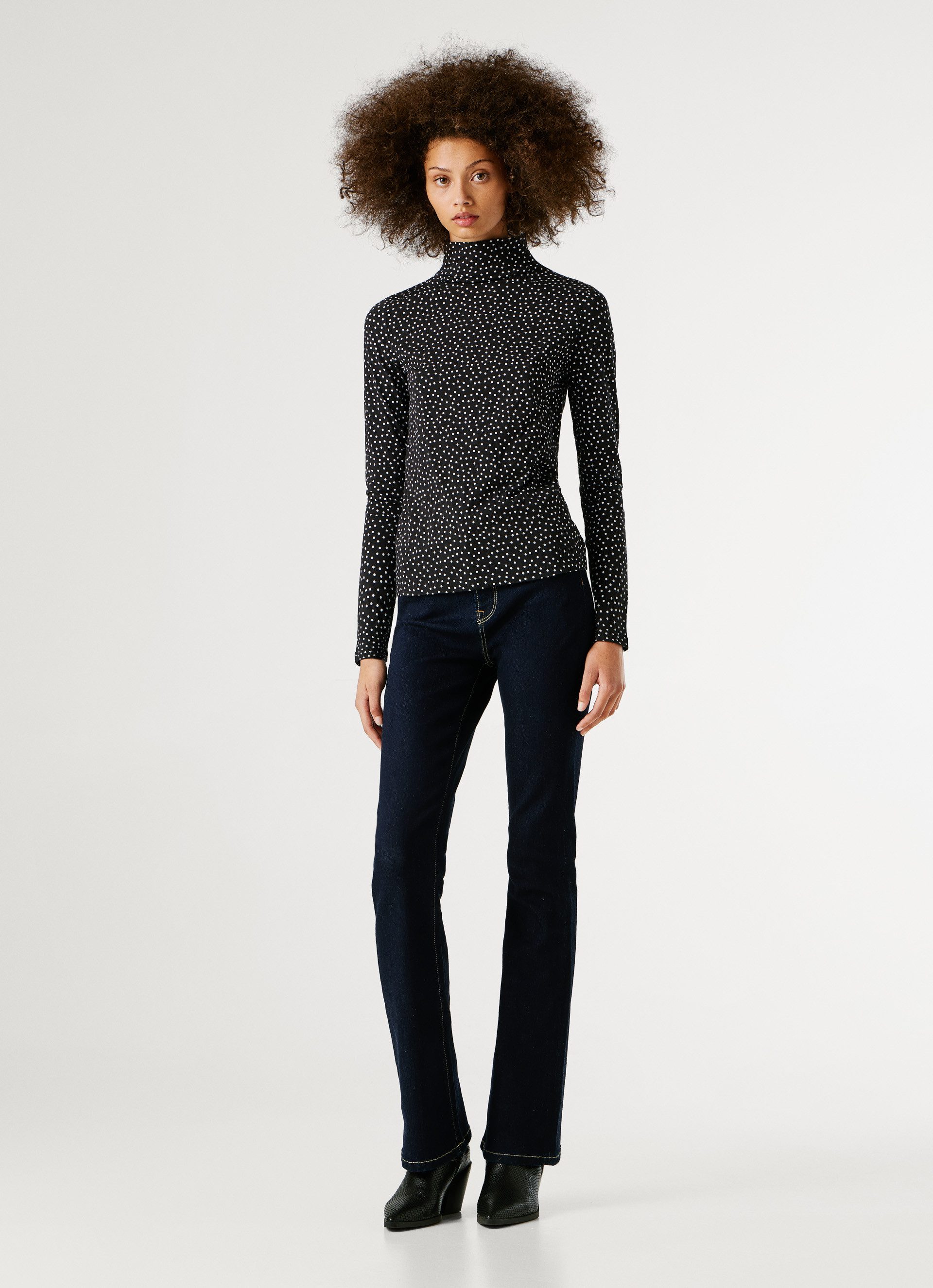 Pepe Jeans Langarmshirt BIBI mit Stehkragen