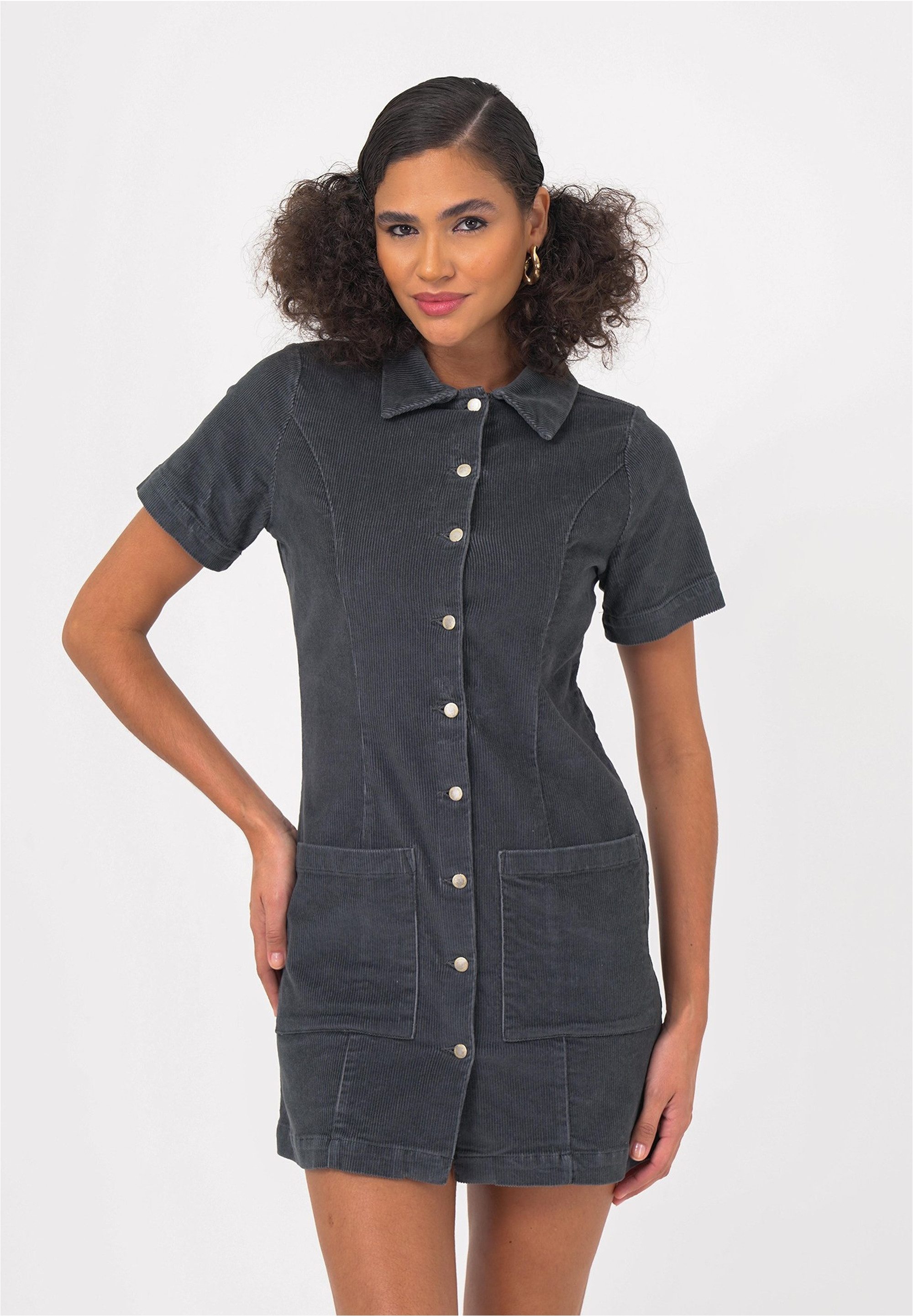 freshlions Jeanskleid Delilah (1-tlg) mit kurzen Ärmeln günstig online kaufen