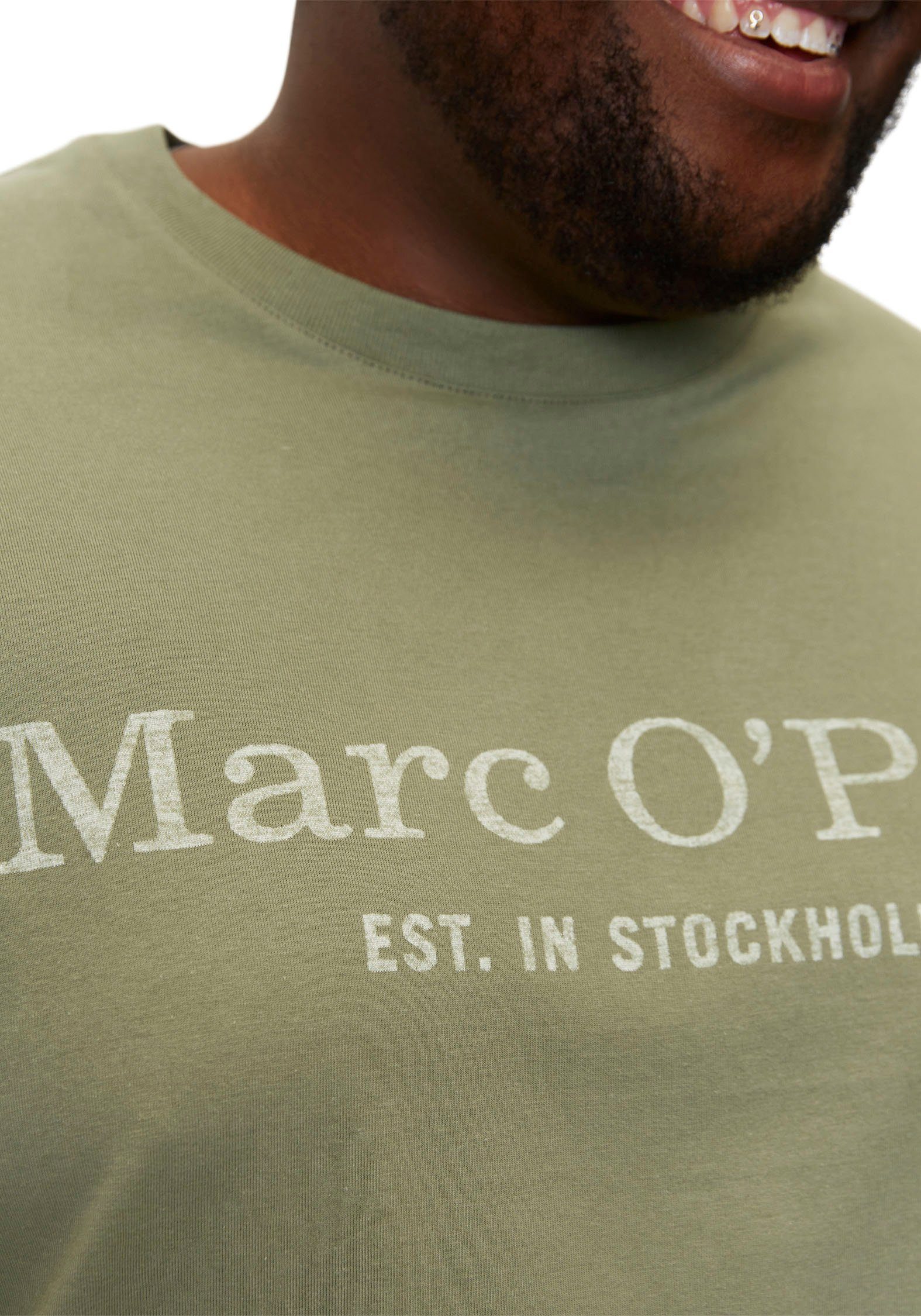 Marc O'Polo in olive T-Shirt Big&Tall-Größen