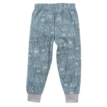 People Wear Organic Pyjama "Eisbär", Langarm Jungen Schlafanzug aus Bio Baumwolle