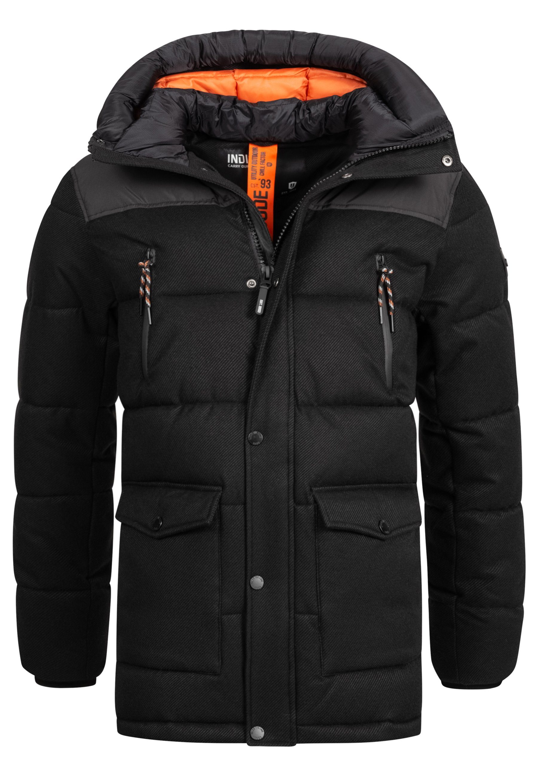 Winterjacke Krem Indicode Black