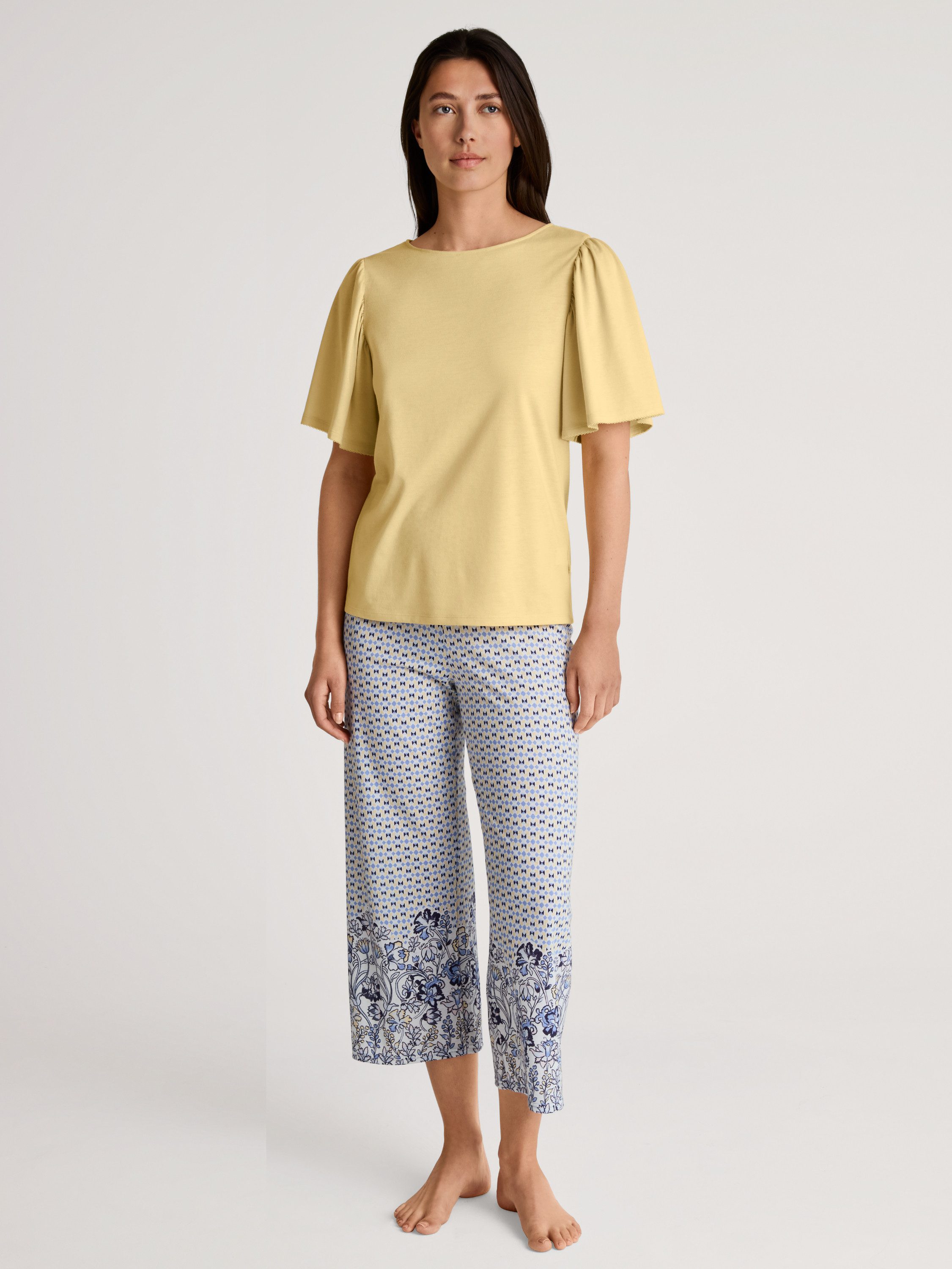 CALIDA Pyjamahose Favourites Joy Damen (1-tlg) mit Seitentaschen, atmungsaktiv und temperaturausgleichend