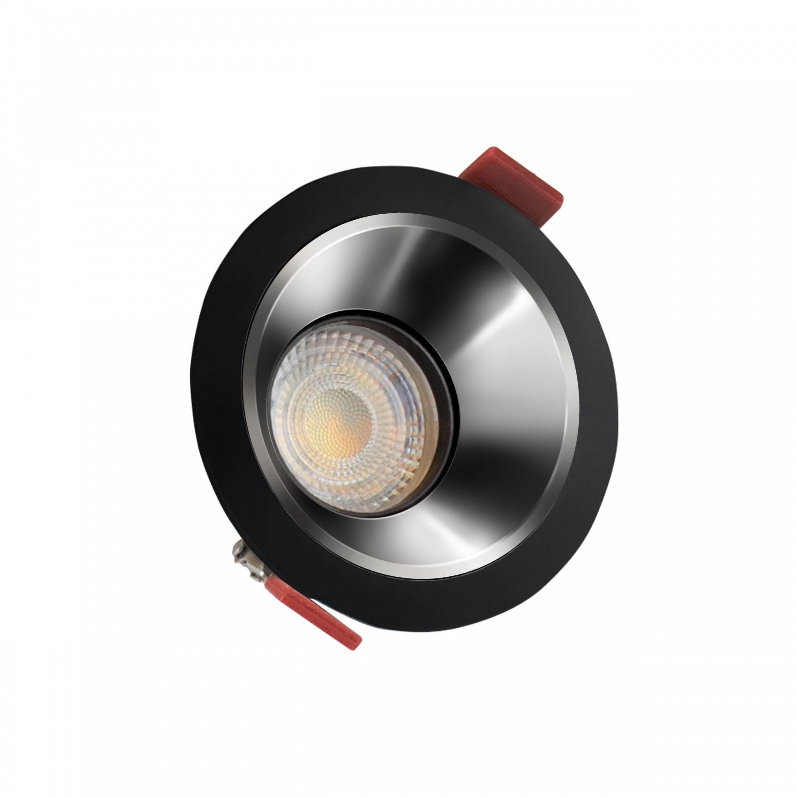 spectrum LED LED Einbaustrahler GU10 Einbaustrahler Downlight IP20 max10W blendfrei schwenkbar schwarz, schwenkbar, blendfrei