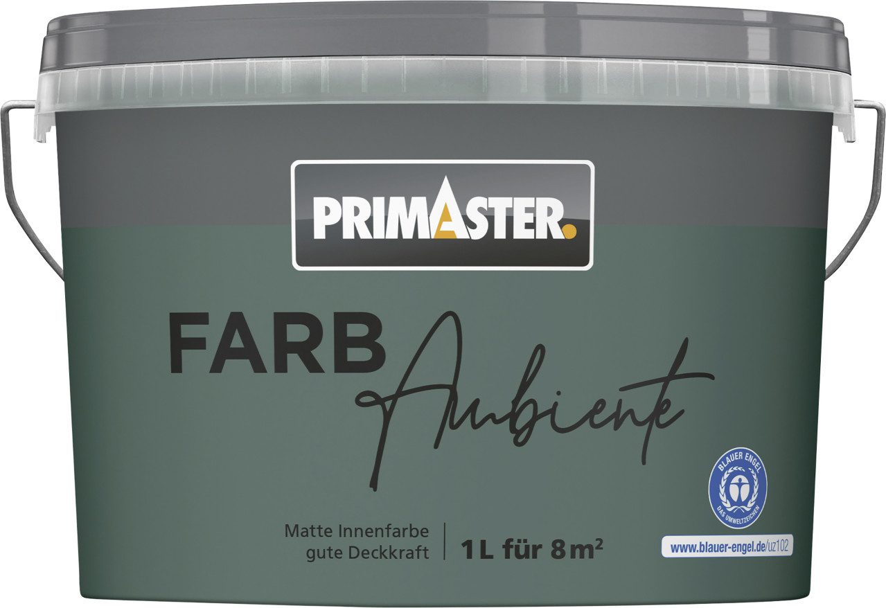 Primaster Wandfarbe Primaster Farbambiente Wandfarbe matt waldgrün 1 L
