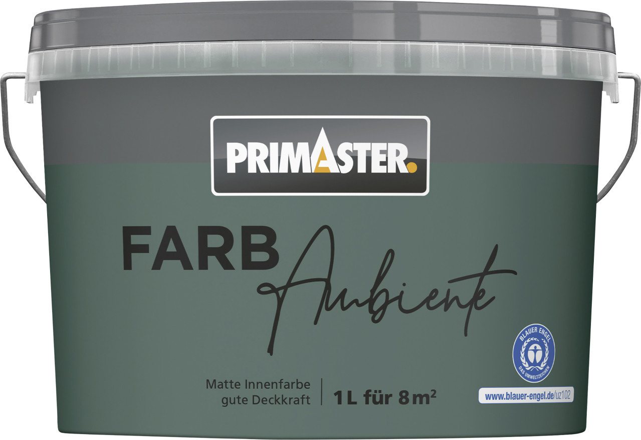 Primaster Wandfarbe Primaster Farbambiente Wandfarbe matt waldgrün 1 L