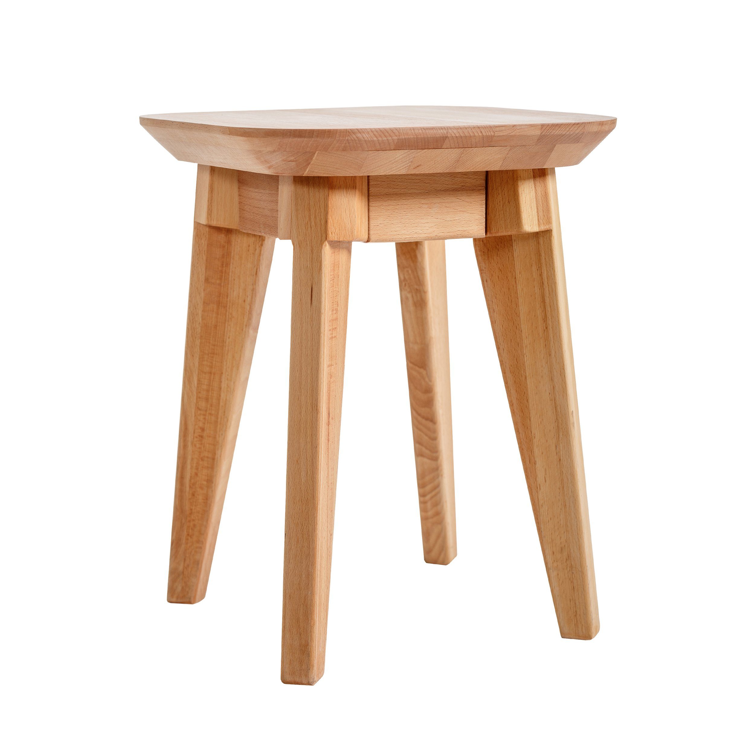 Krok Wood Hocker 2x Hocker Paris aus Massivholz (Set) günstig online kaufen