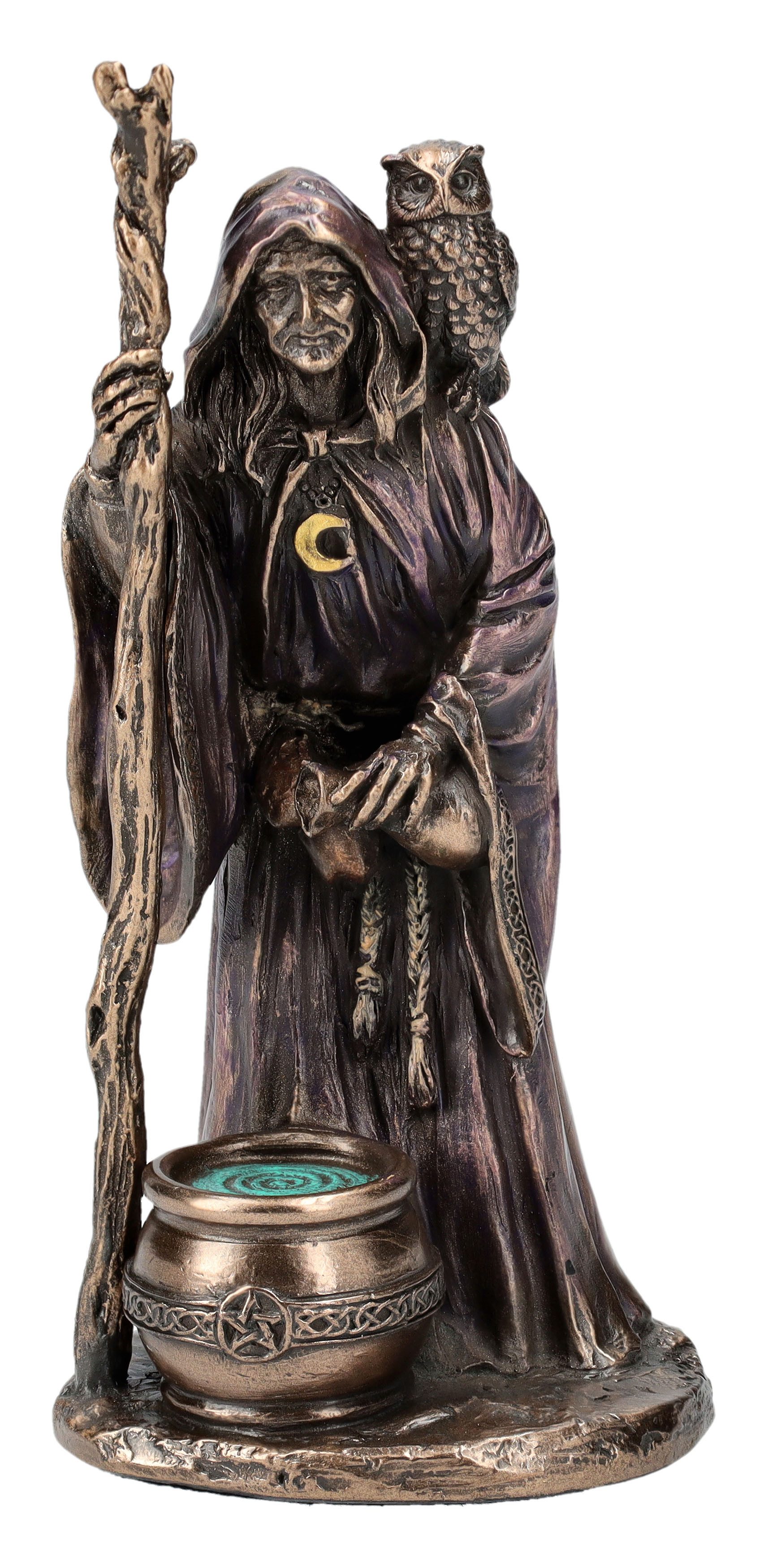 Dekofigur Keltische Göttin Figur – Dreifaltigkeit Statue Hexe Veronese Fantasy