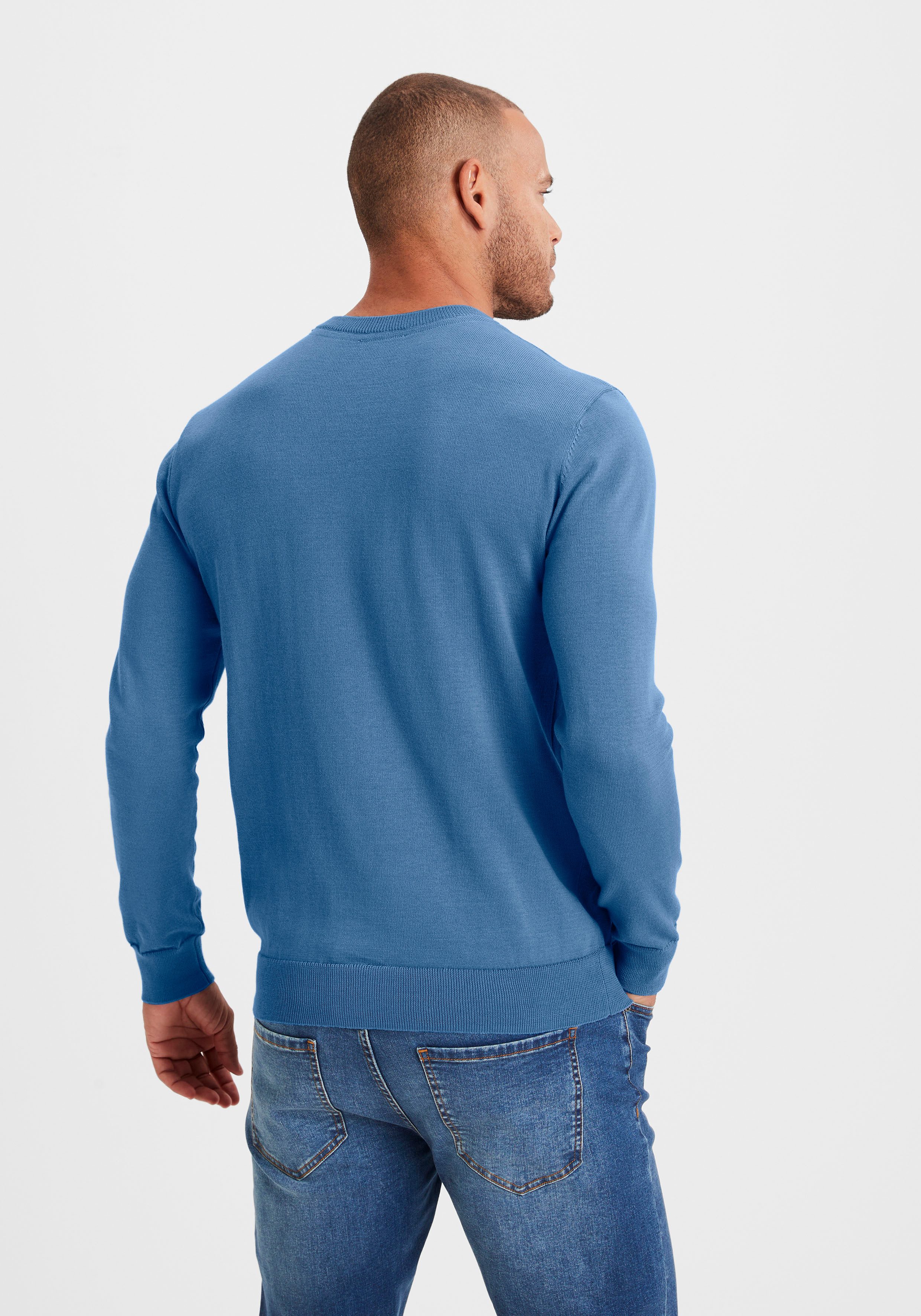 H.I.S Strickpullover Regular Fit, Langarm, Pullover aus Feinstrick, Baumwollmischung