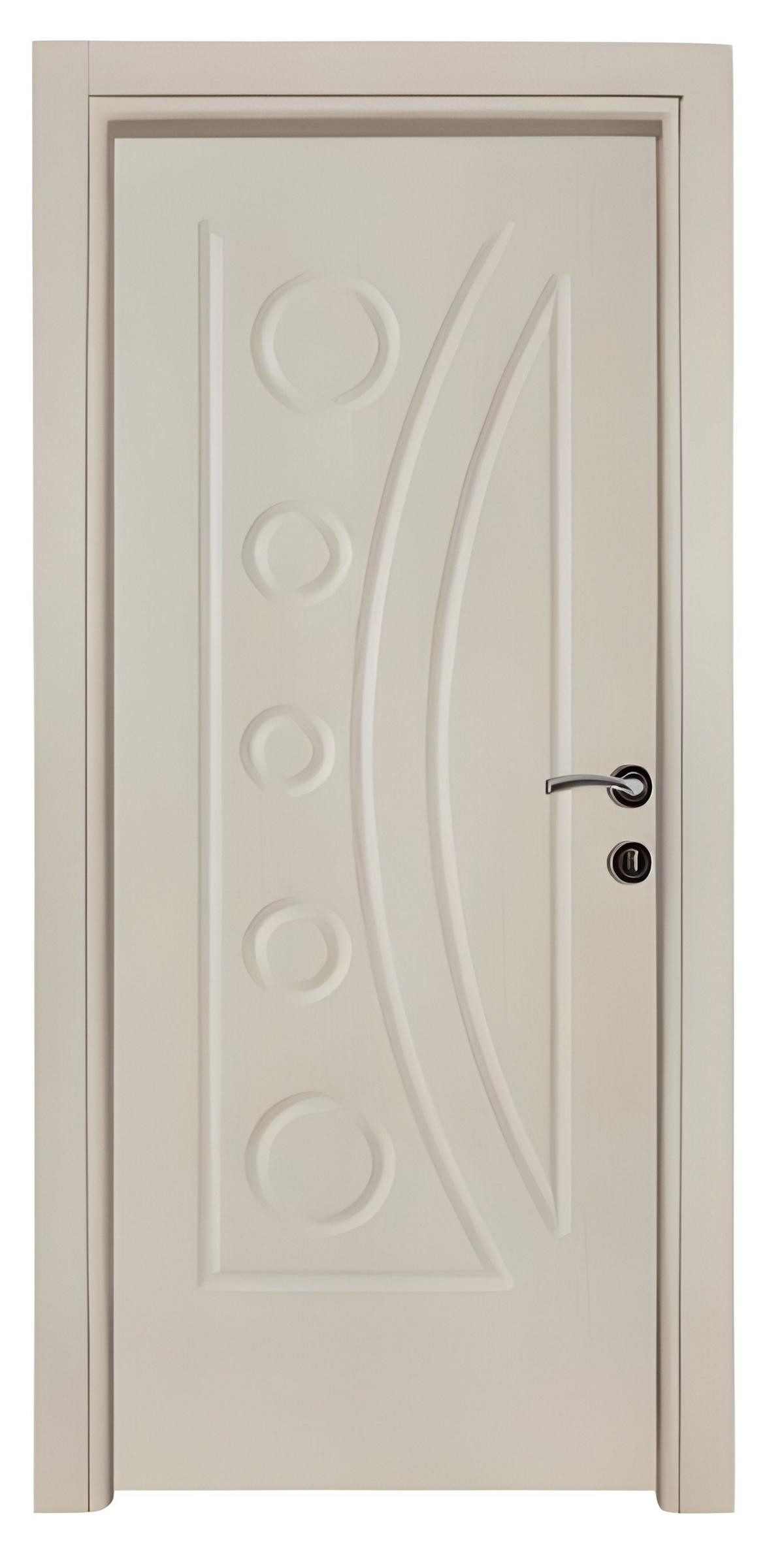 Xlmoebel Zimmertür Luxuriöse Beige Wohnungstür mit Designer PVC-Beschichtung, Made in Europa
