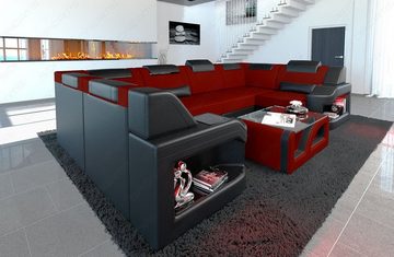Sofa Dreams Wohnlandschaft Polster Design Stoffsofa Padua U Form M Mikrofaser Stoff Sofa, Couch wahlweise mit Bettfunktion