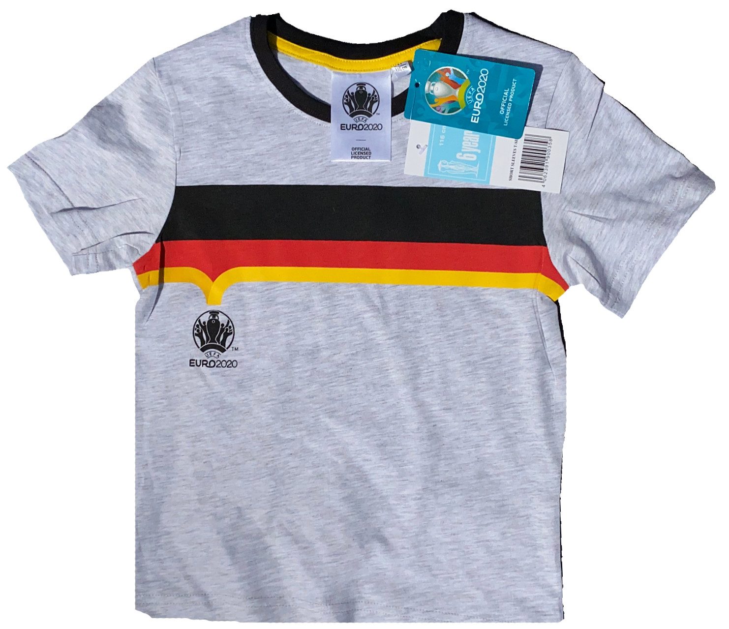 UEFA Champions League Print-Shirt Deutschland T-Shirt UEFA Jungen + Mädchen Fußball 6 - 12 Jahre