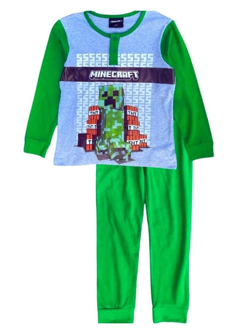 Minecraft Pyjama Minecraft Pyjama Langer Schlafanzug Jungen + Mädchen