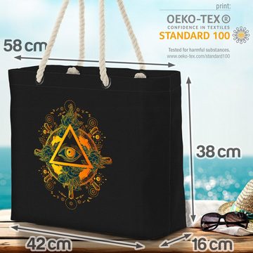 VOID Strandtasche (1-tlg), Auge Astrologie Mythologie Auge Astrologie Mythologie Freimaurer Vers