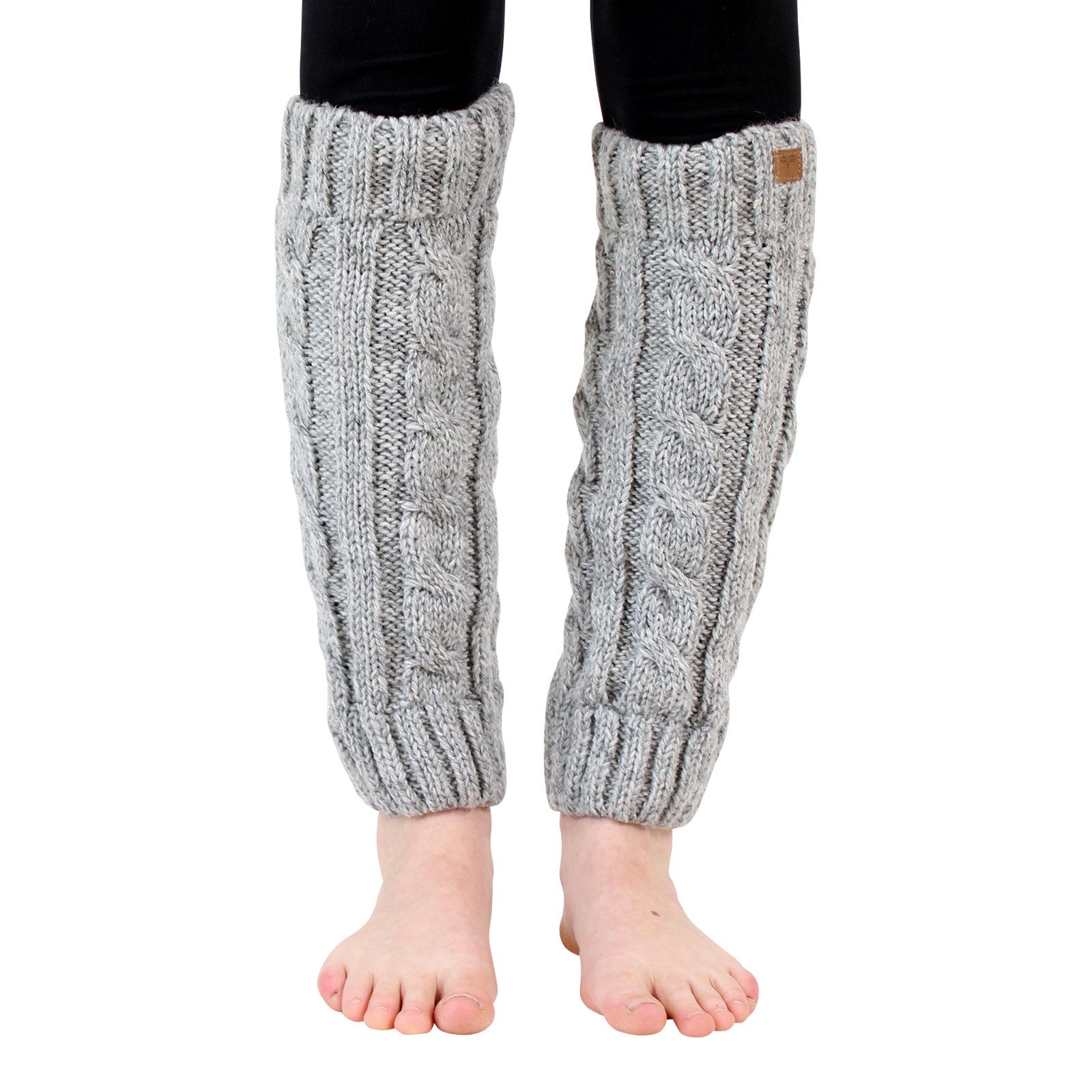 BUDDHA arts&more Beinstulpen Handgearbeitete gefütterte Beinstulpen aus Nepal Einheitsgöße