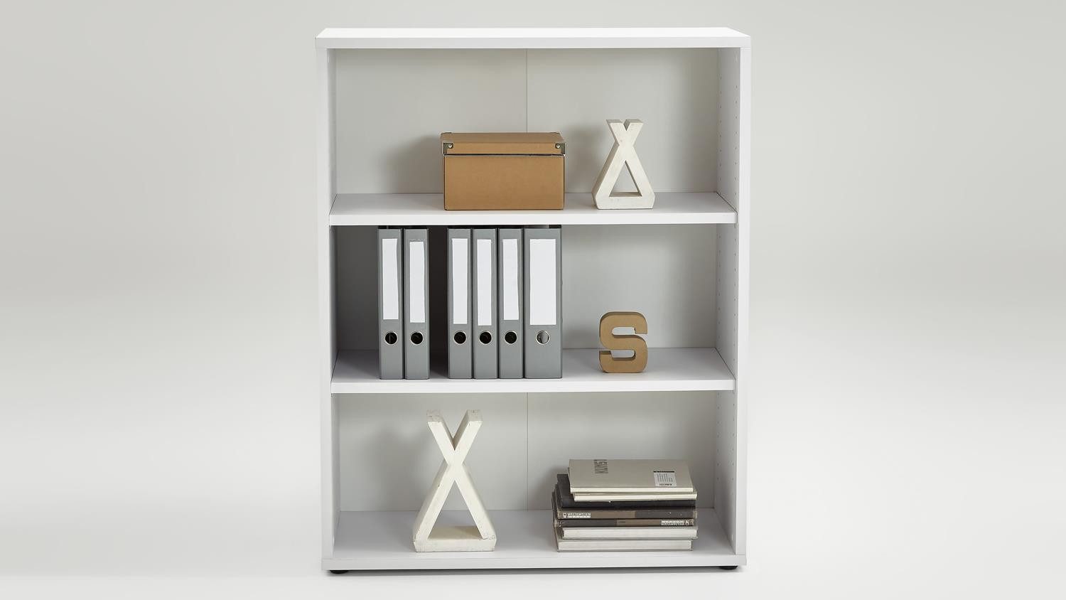 FMD Regal Regalwand Calvia Büroregal in weiß