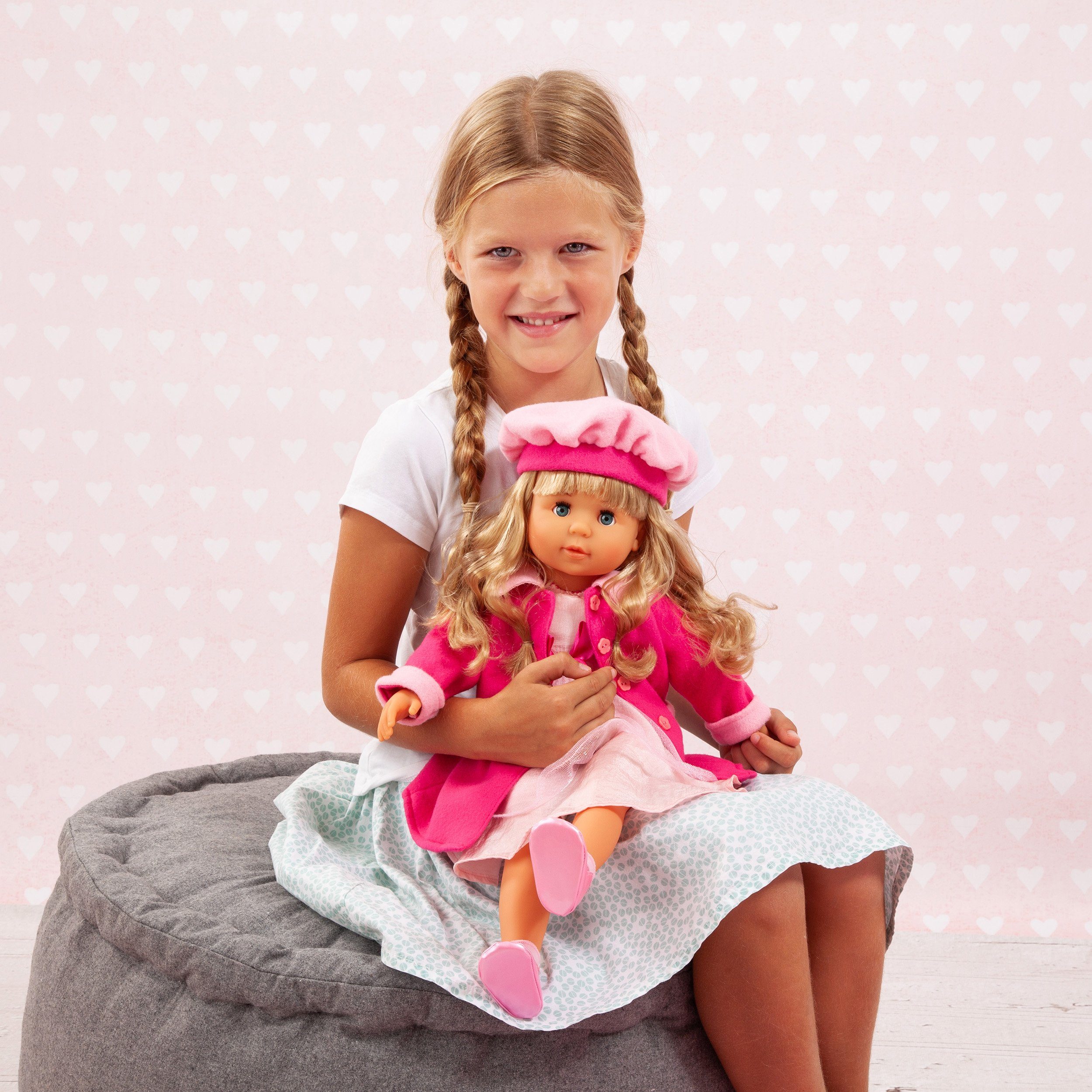 Bayer Babypuppe Charlene (Set, 5-tlg), spricht und singt