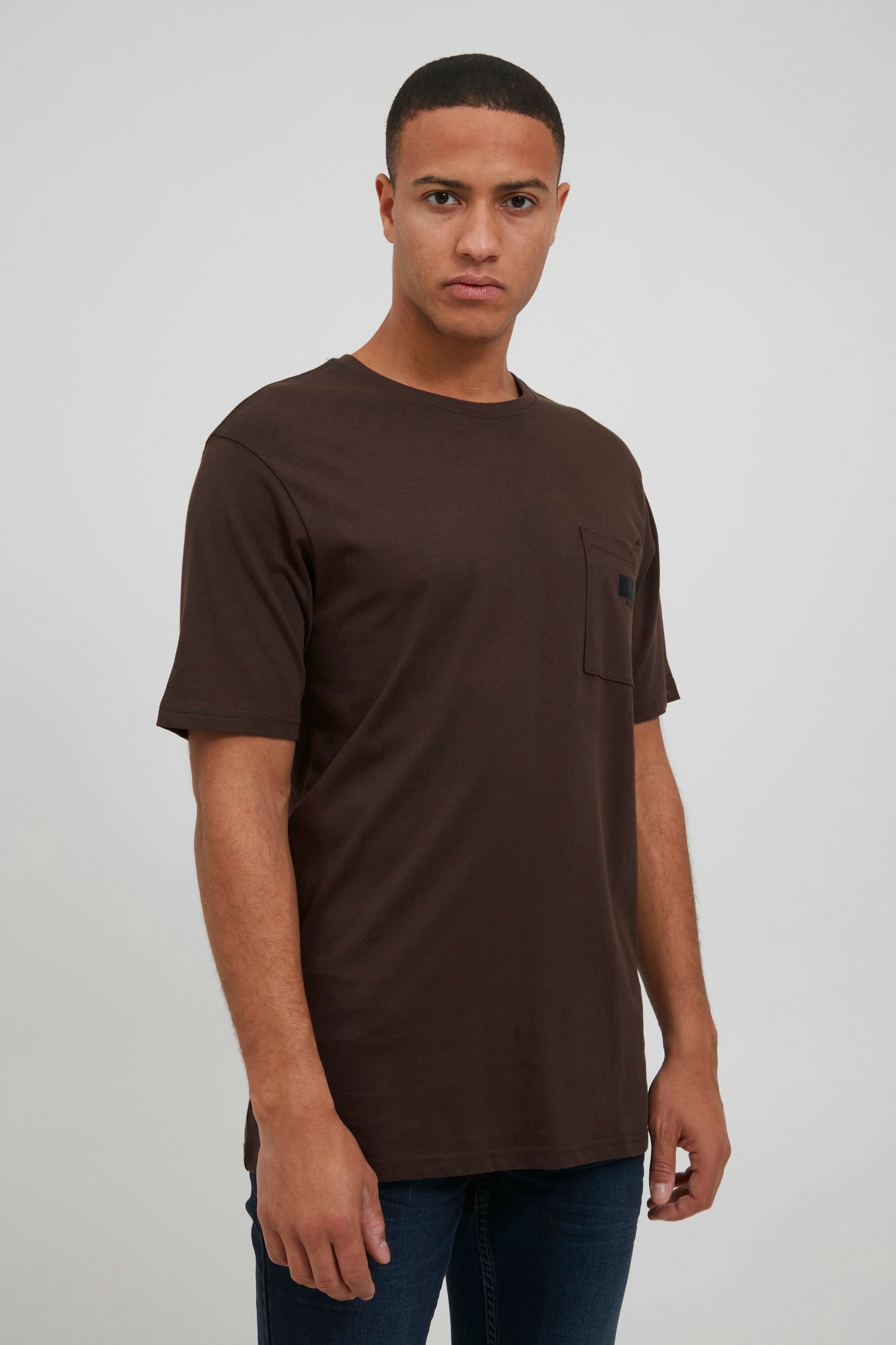 !Solid T-Shirt SDVicente Tee 21106125 T-Shirt mit Brusttasche Slate Black (190814)