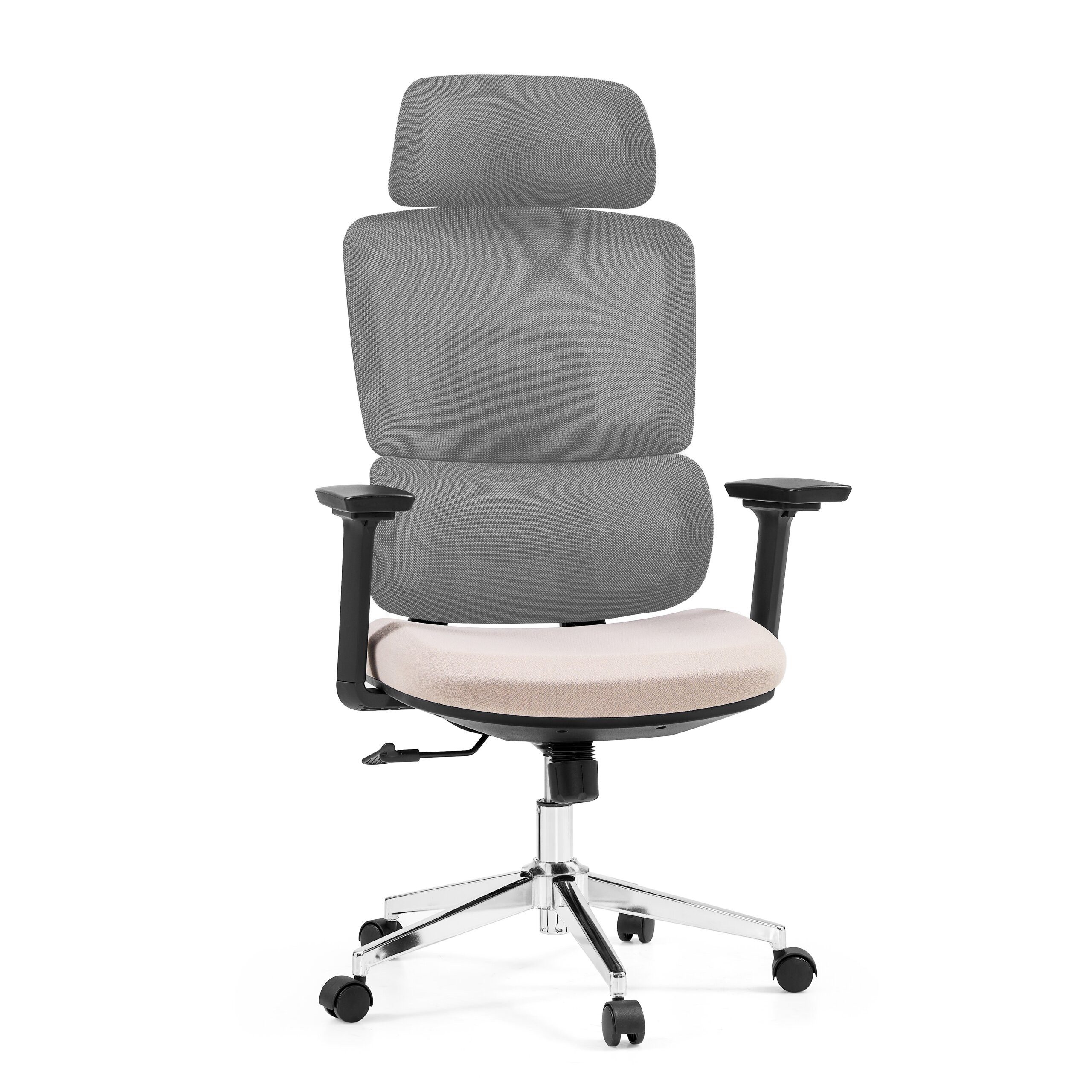 hjh OFFICE Drehstuhl Profi Bürostuhl Ergomy Pro Stoff / Netzstoff (1 St), Ergonomischer Chefsessel, Schreibtischstuhl höhenverstellbar