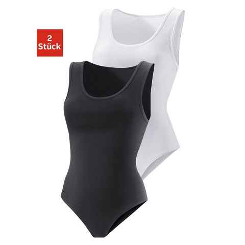 Vivance Shirtbody (2er-Pack) aus elastischer Baumwoll-Qualität