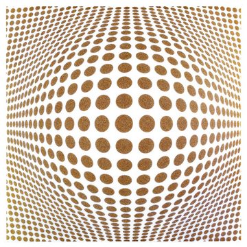 Hexim Wanddekoobjekt Disco Gold (Deckenplatten Sparpakete aus XPS 50x50cm - (2 Quadratmeter, Sound Gold) Moderne Panorama Platten für Wand und Decken mit optischen Illusionen - Dekor Wandplatte Deckenverkleidung)