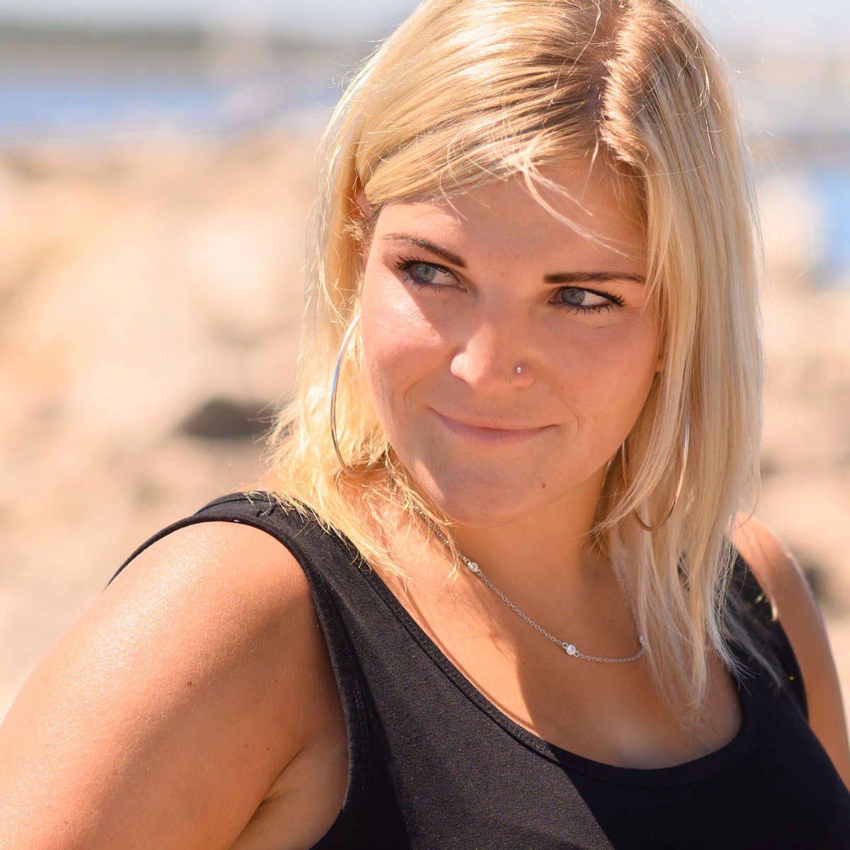 Materia Paar Creolen Damen Silber Ø80mm SO-90, 925 Sterling Silber günstig online kaufen