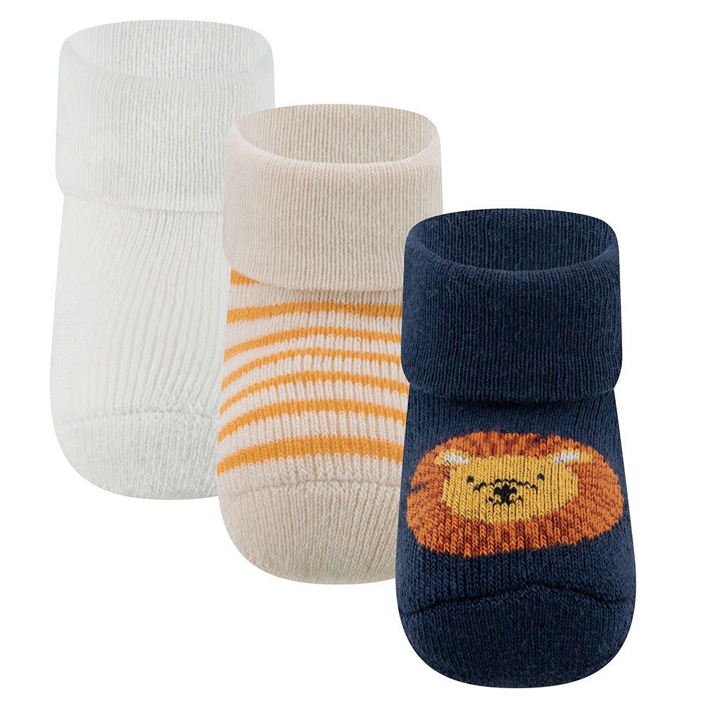 Ewers Socken Newborn Socken 3er Pack Löwe (3-Paar)