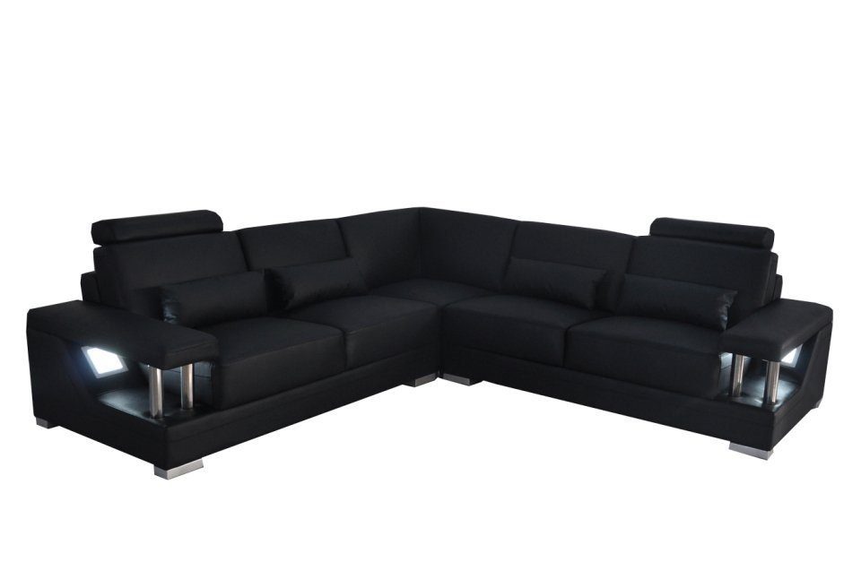 JVmoebel Ecksofa, Ledersofa Couch Wohnlandschaft Eck Design Modern Sofa L-Form Hamburg