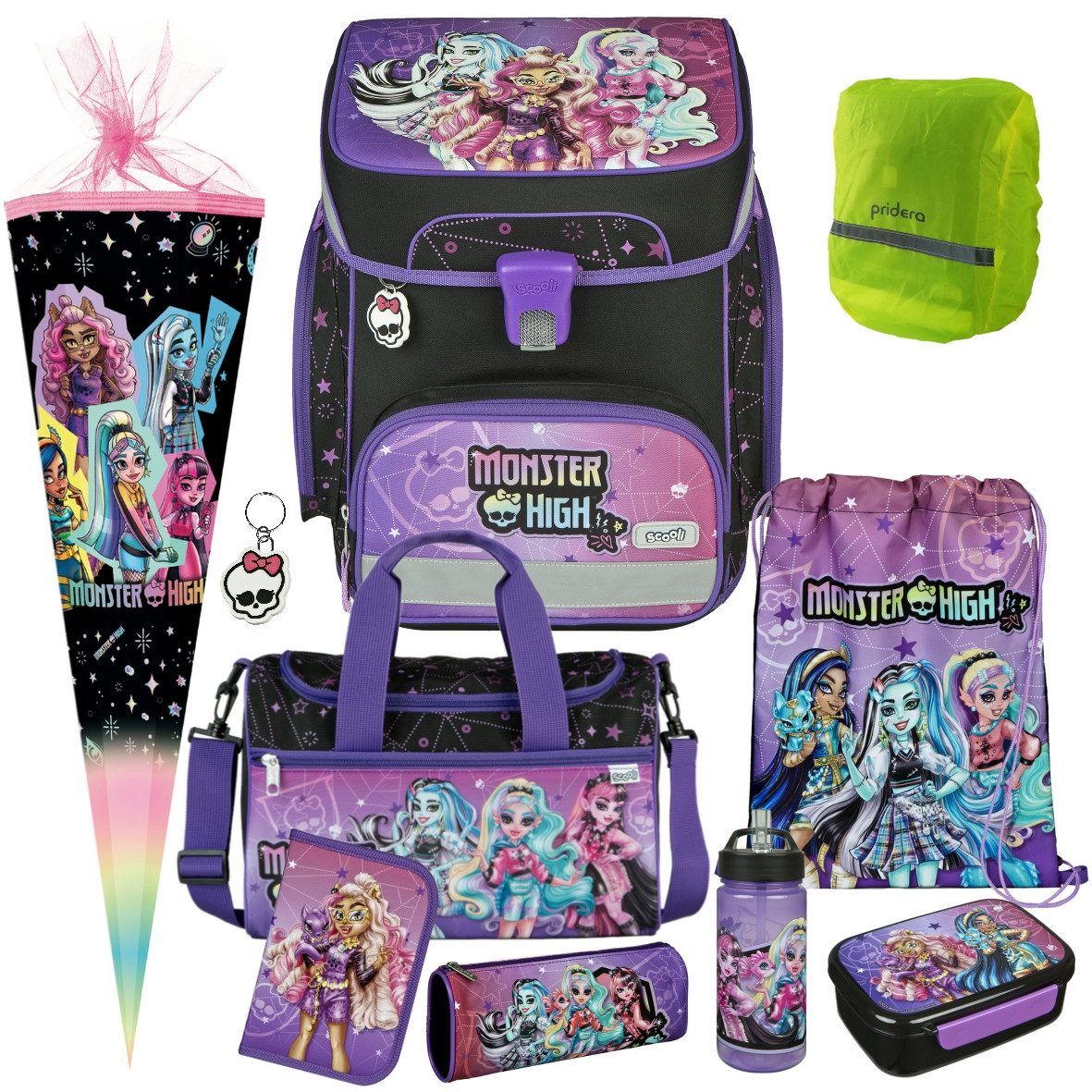 Scooli Ранці 1.Klasse Mädchen EasyFit in unterschiedlichen Sets (10-tlg)