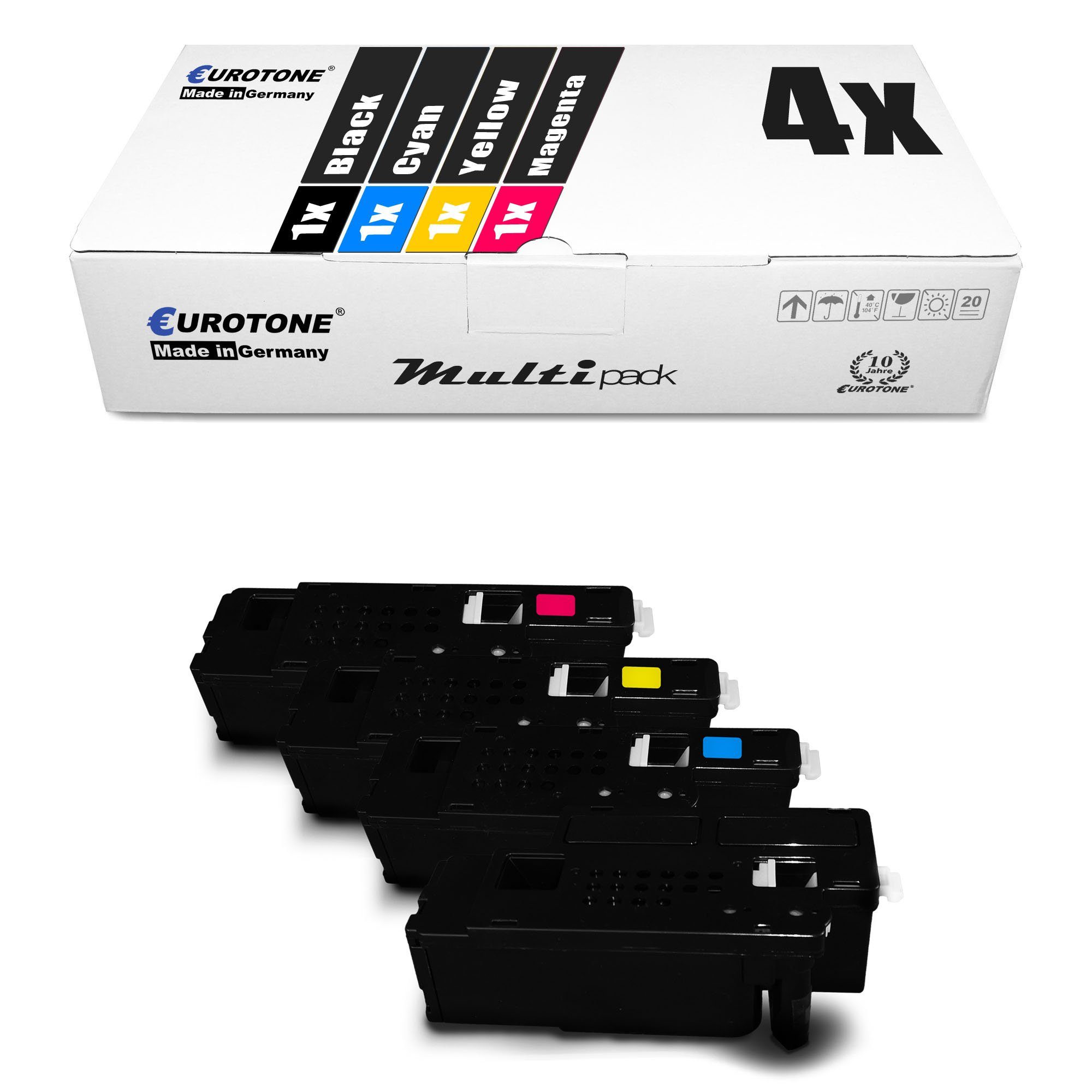 Eurotone Tonerkartusche Toner fr Xerox Phaser 6020 6022 6027 im 4er Set