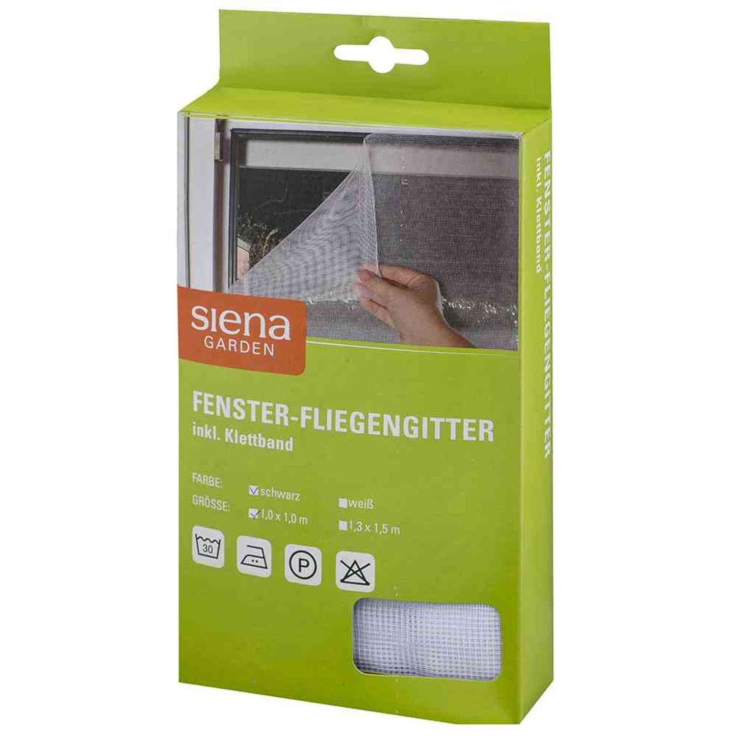 Fliegengitter-Gewebe Fenster-Fliegengitter 1,0 x 1,0 m, weiß