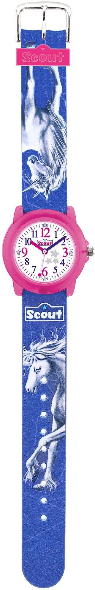 Scout Quarzuhr Crystal, 280305023, mit Einhornmotiv, ideal auch als Geschenk | Quarzuhren