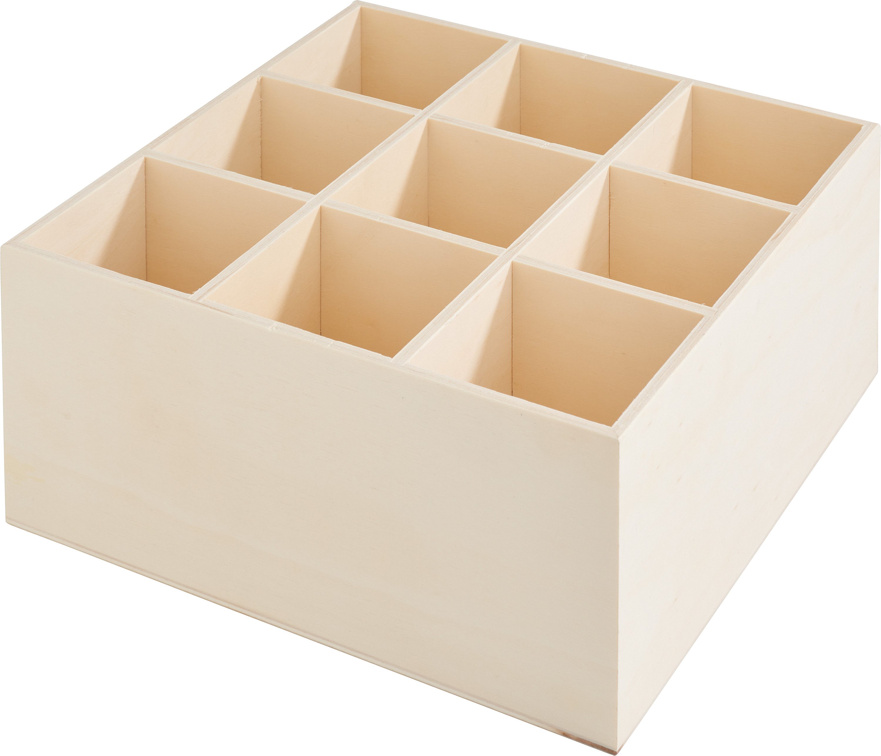 VBS Aufbewahrungsbox Utensilien-Fächerbox mit 9 Fächern, Höhe 9.0 cm