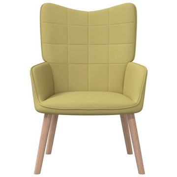 furnicato Sessel Relaxsessel mit Hocker Grün Stoff